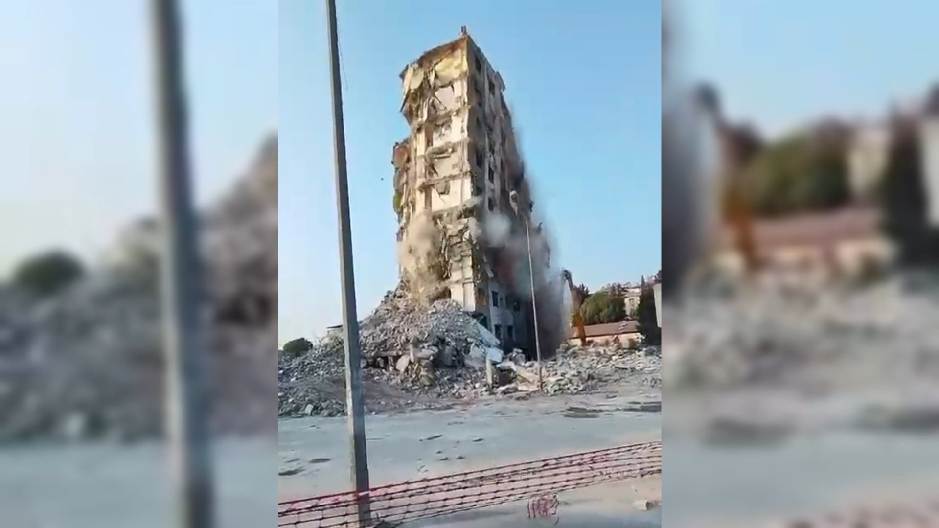 Osmaniye deprem sonrası yıkım çalışmaları