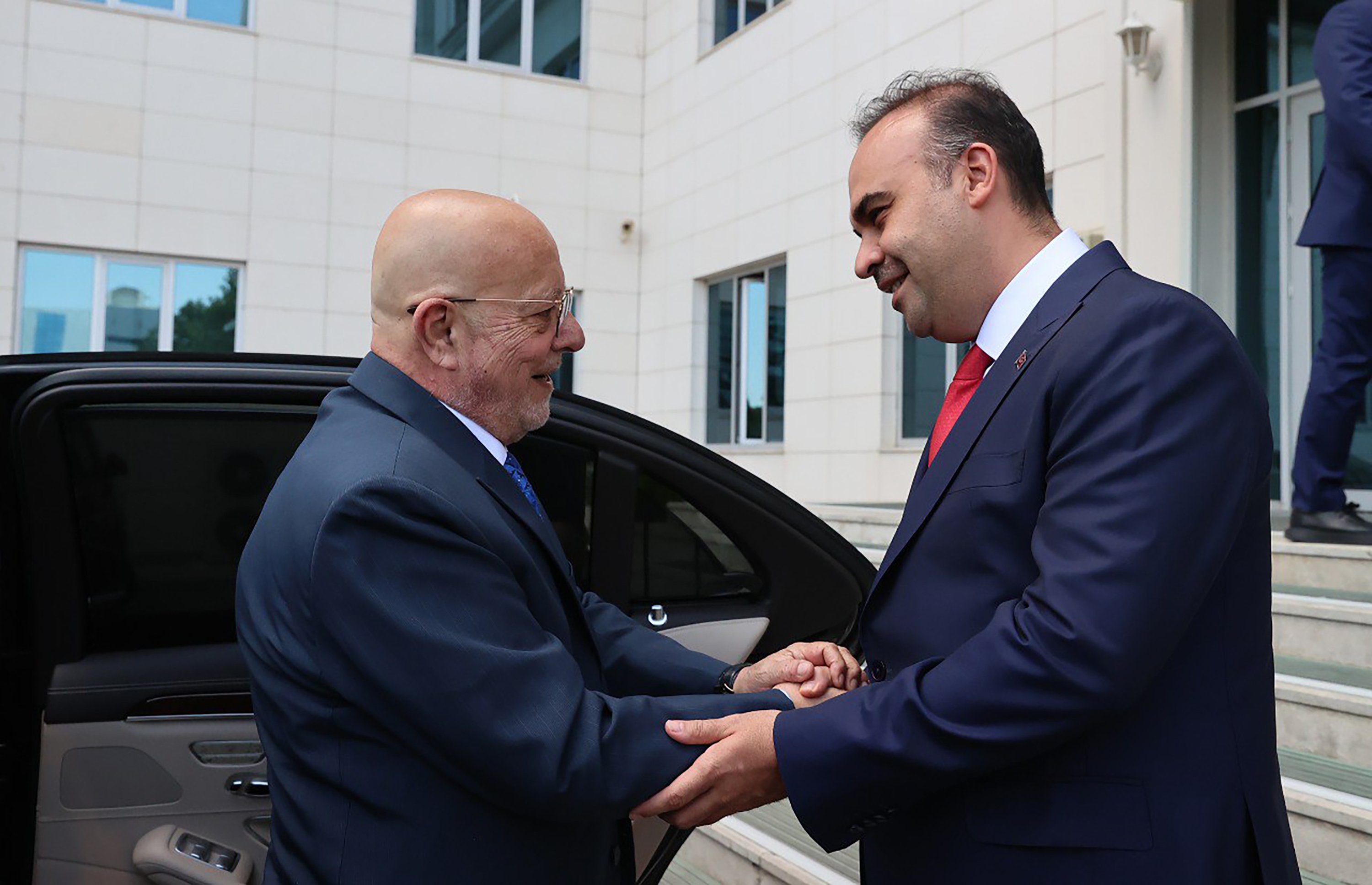 Bakan Kacır ve Suriye Ekonomi Bakanı Eş-Şaar