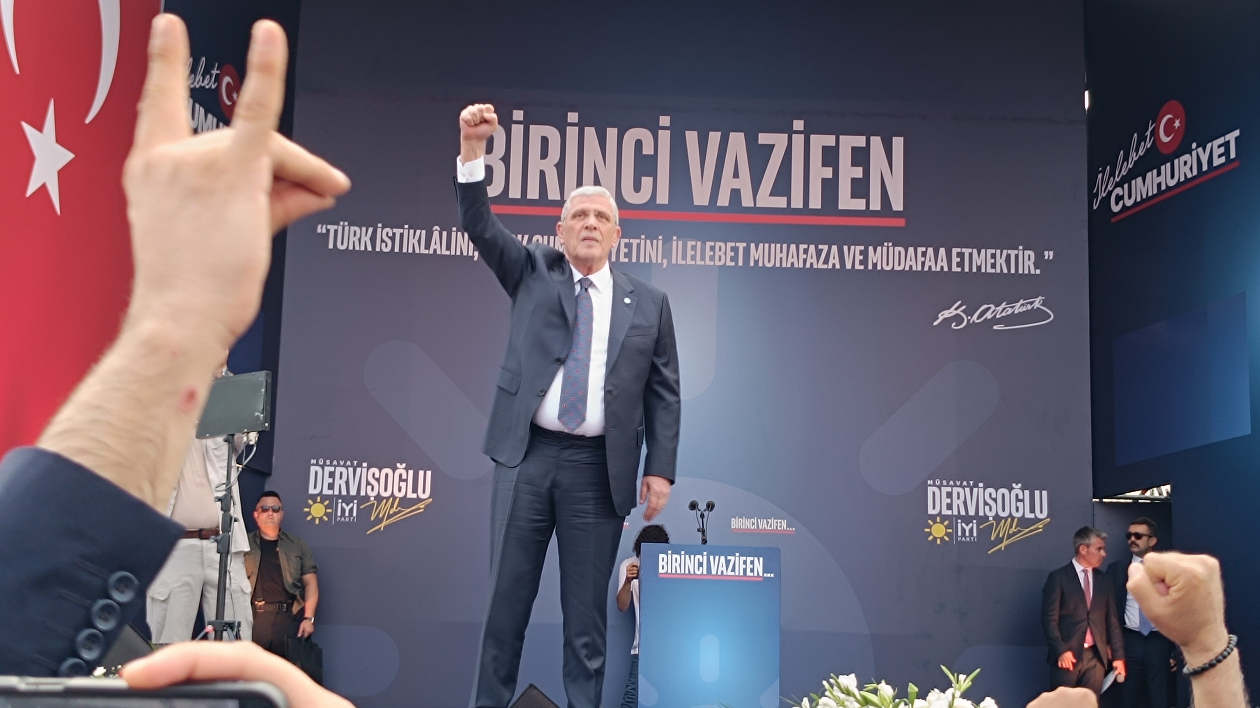 İYİ Parti Genel Başkanı Müsavat Dervişoğlu Bursa Mitingi