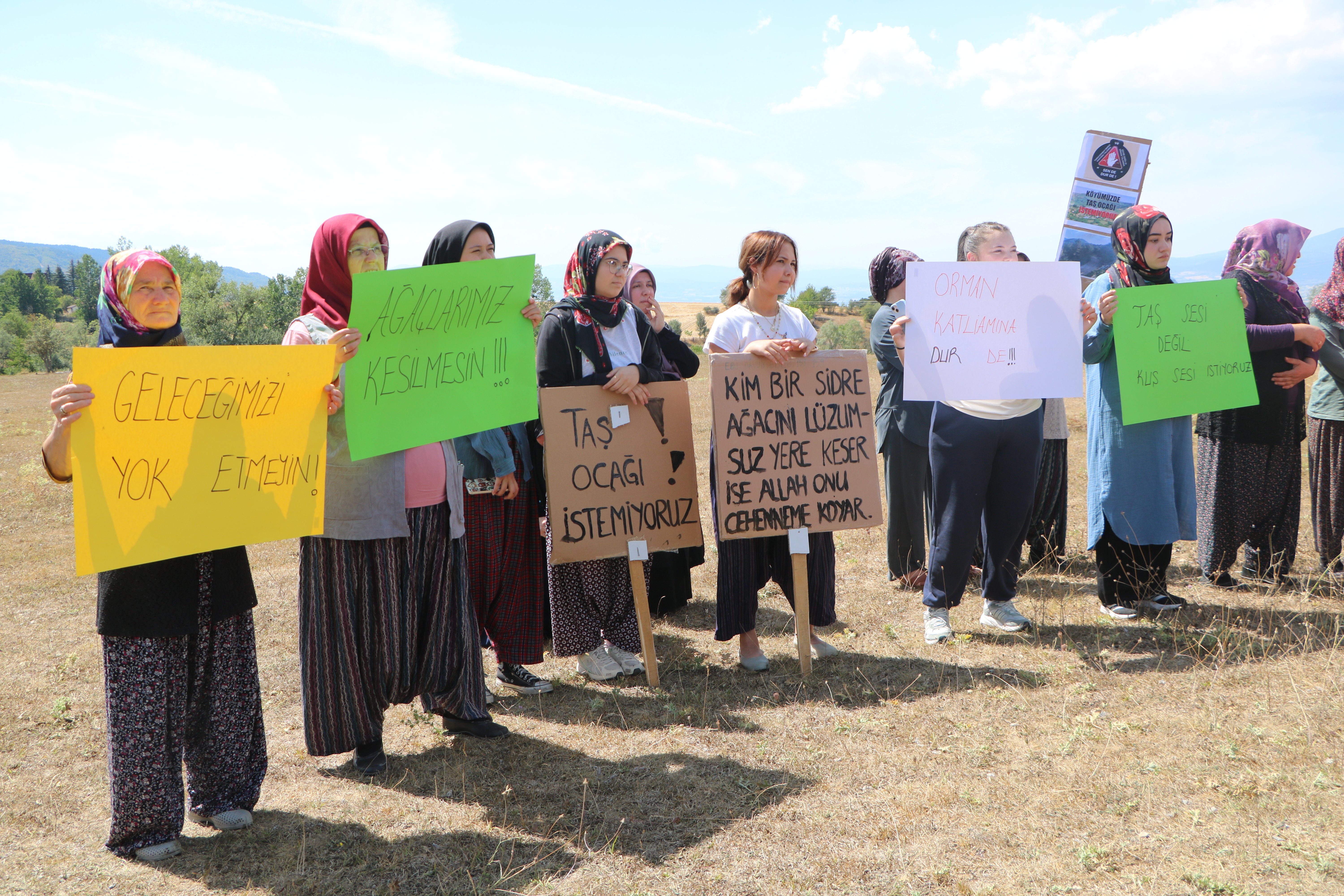 Bolu taş ocağı protestosu