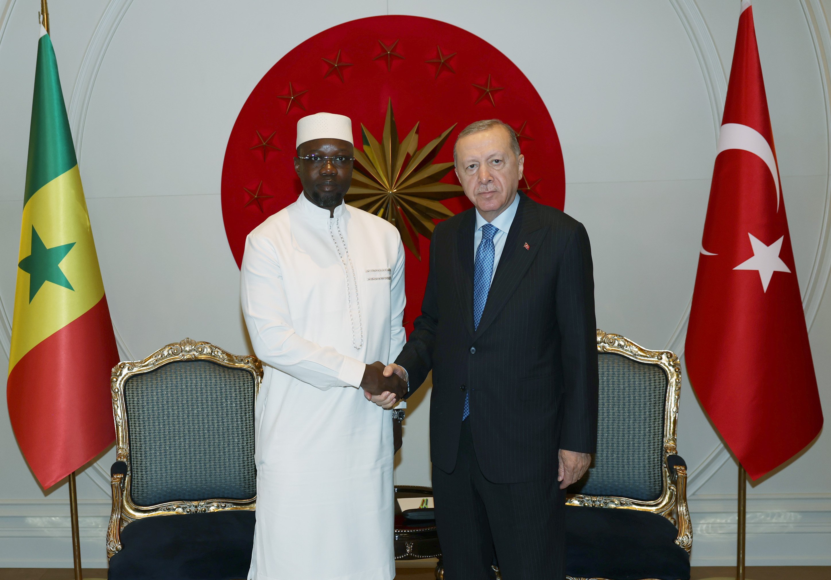 Erdoğan ve Sonko diplomatik görüşme