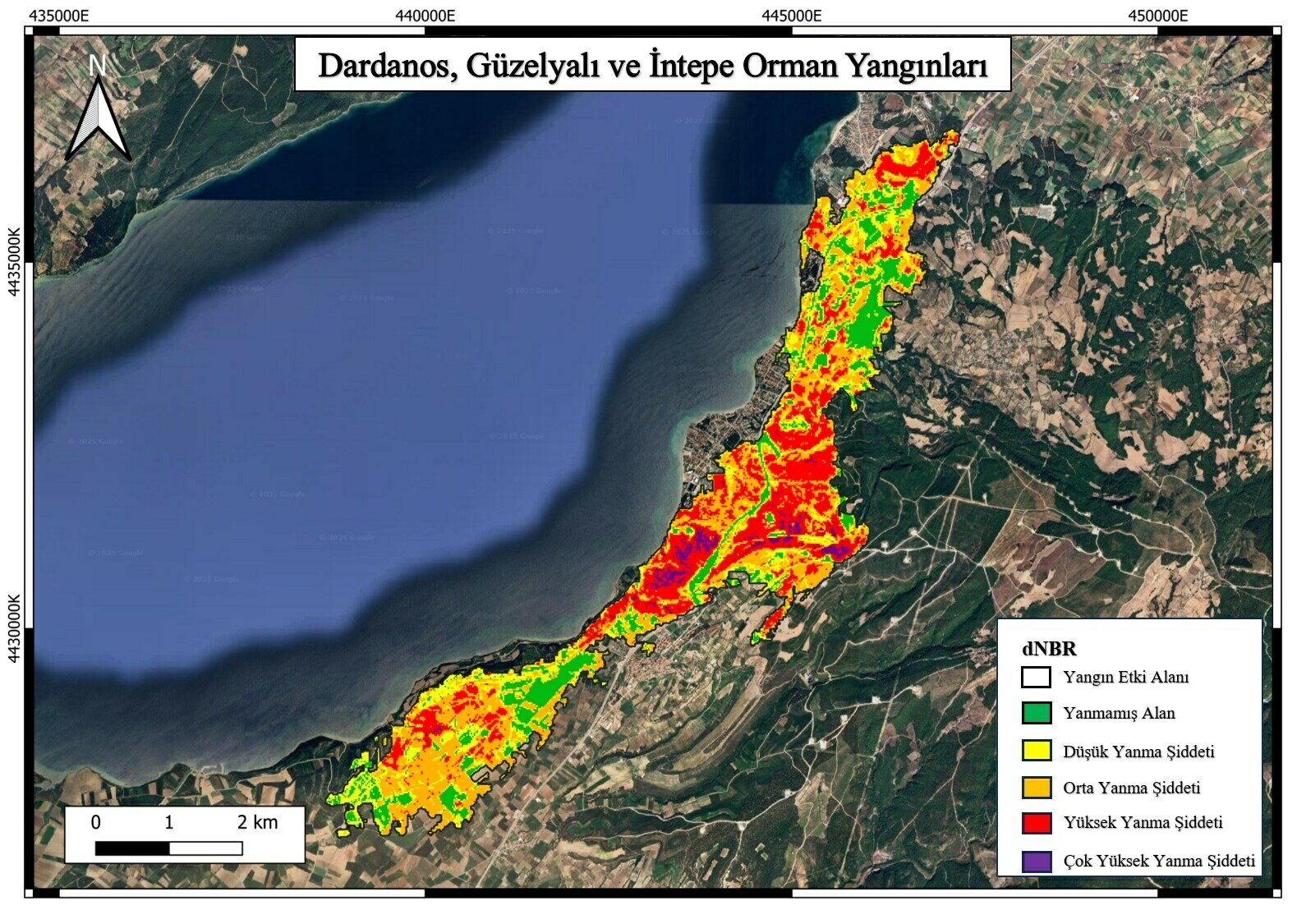 Çanakkale Orman Yangını