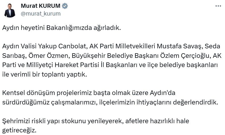 Bakanlık Toplantı Katılımcıları