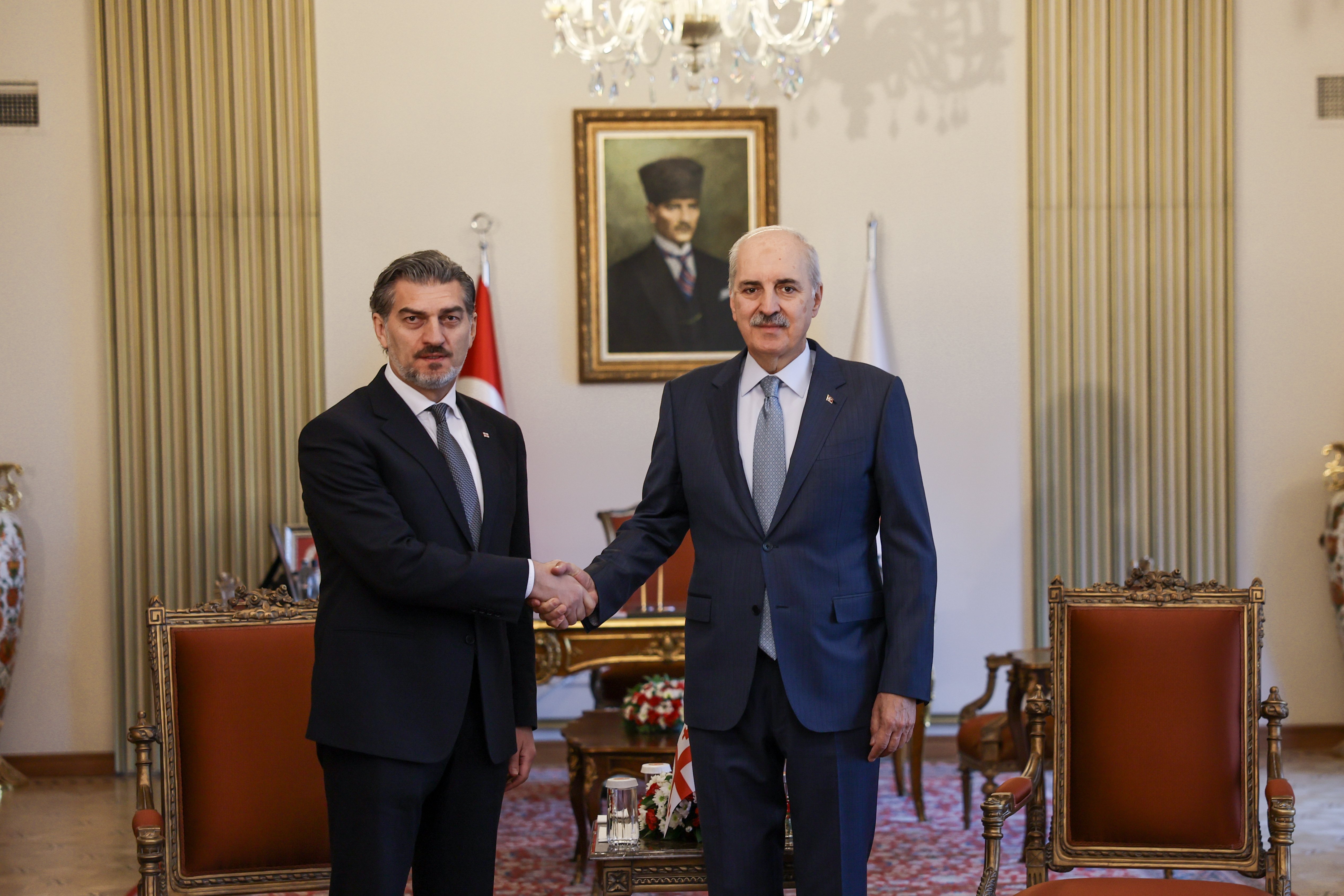 Numan Kurtulmuş ve Mikheil Kavelaşvili