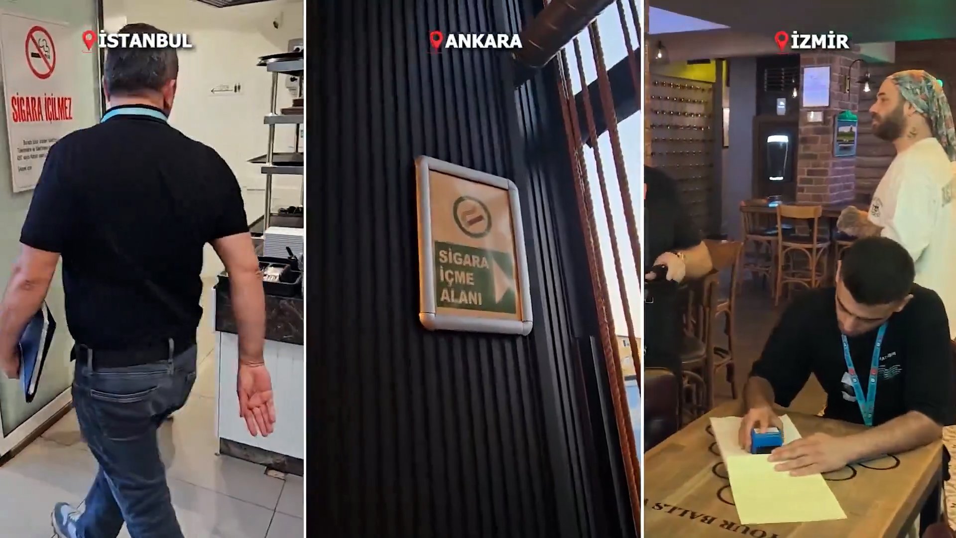 Kapalı alanlarda sigara yasağı denetimi