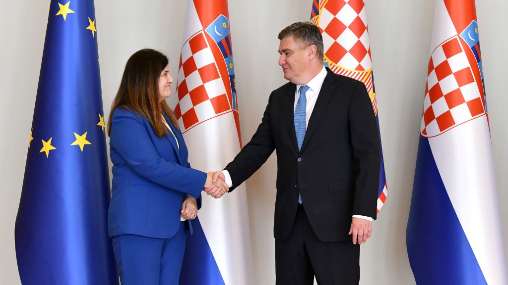Zoran Milanovic Filistin Dışişleri Bakanı Varsen Aghabekian