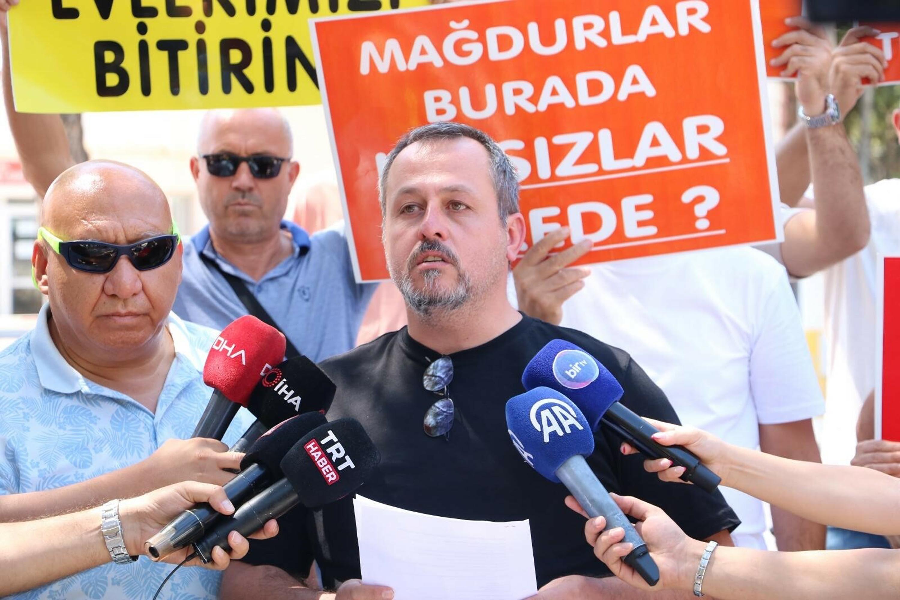 Kooperatif mağdurları basın açıklaması
