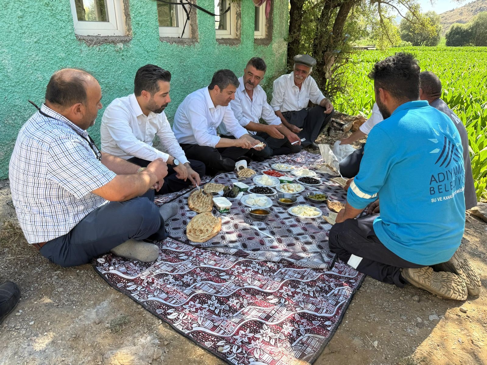 Adıyaman Belediye Başkanı Abdurrahman Tutdere su hattı incelemesi