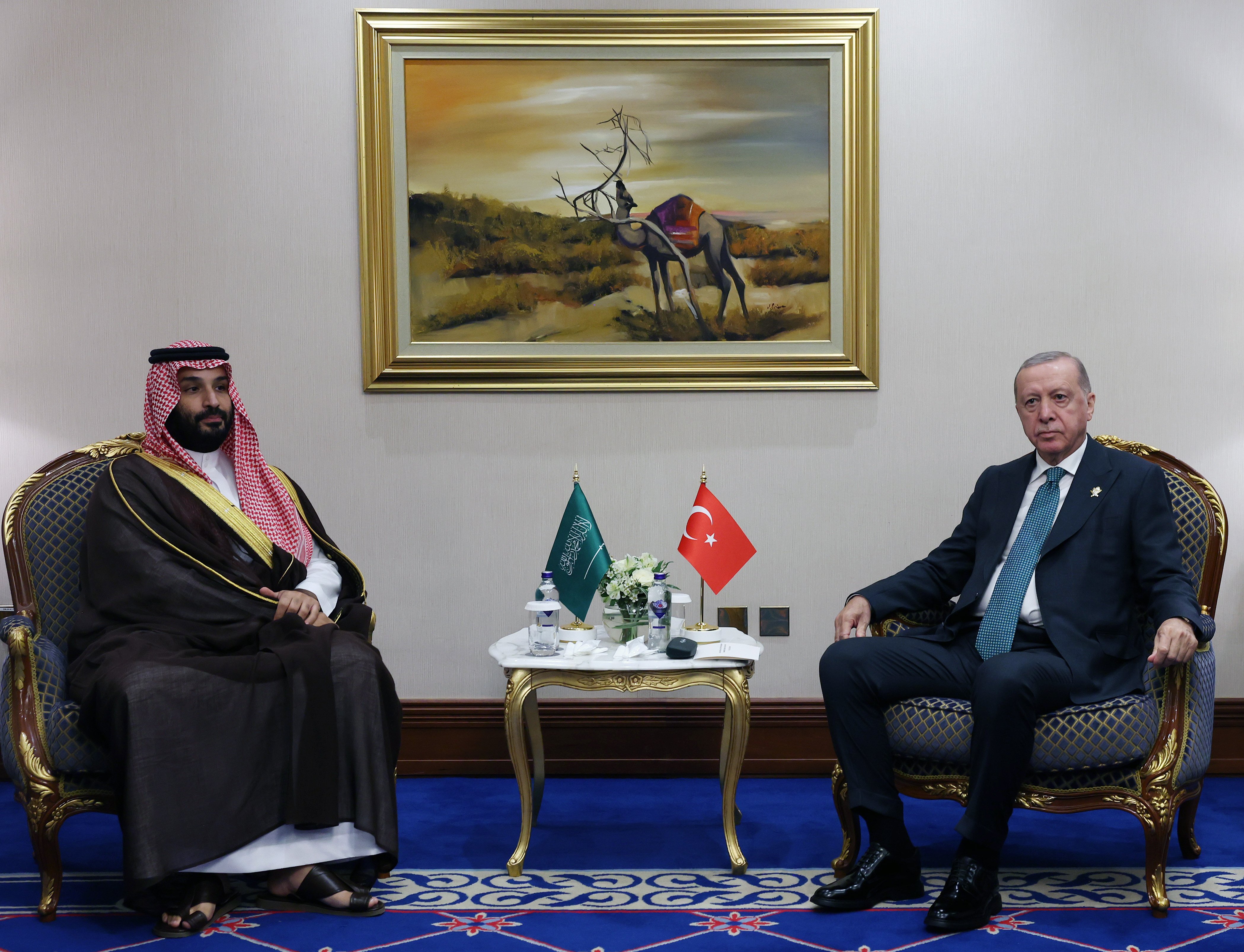 Cumhurbaşkanı Erdoğan Suudi Arabistan Veliaht Prensi Selman görüşmesi