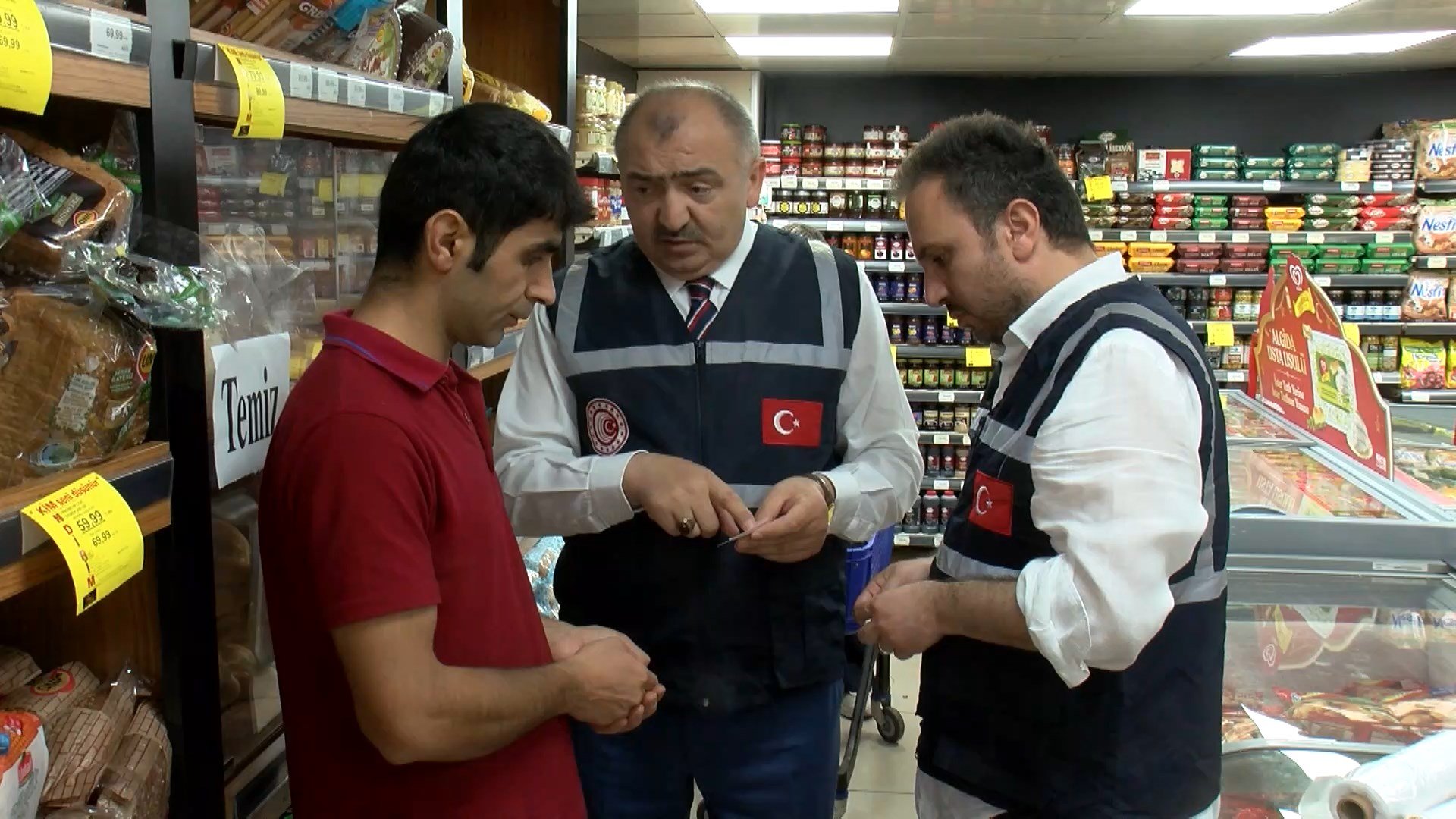 Denetim ekibi çalışmaları