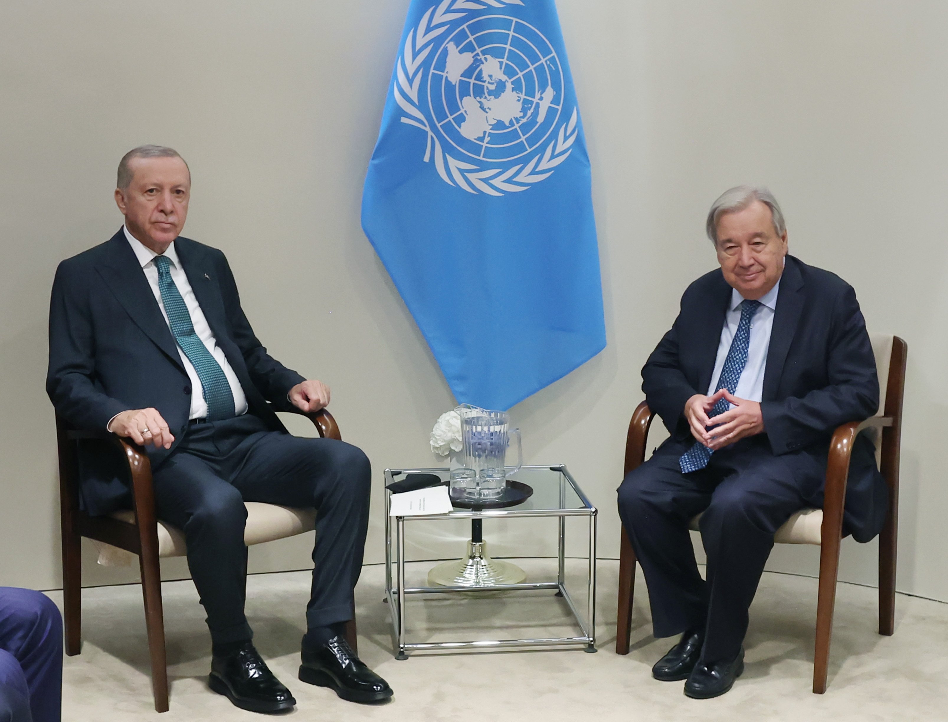 Cumhurbaşkanı Erdoğan BM Genel Sekreteri Guterres