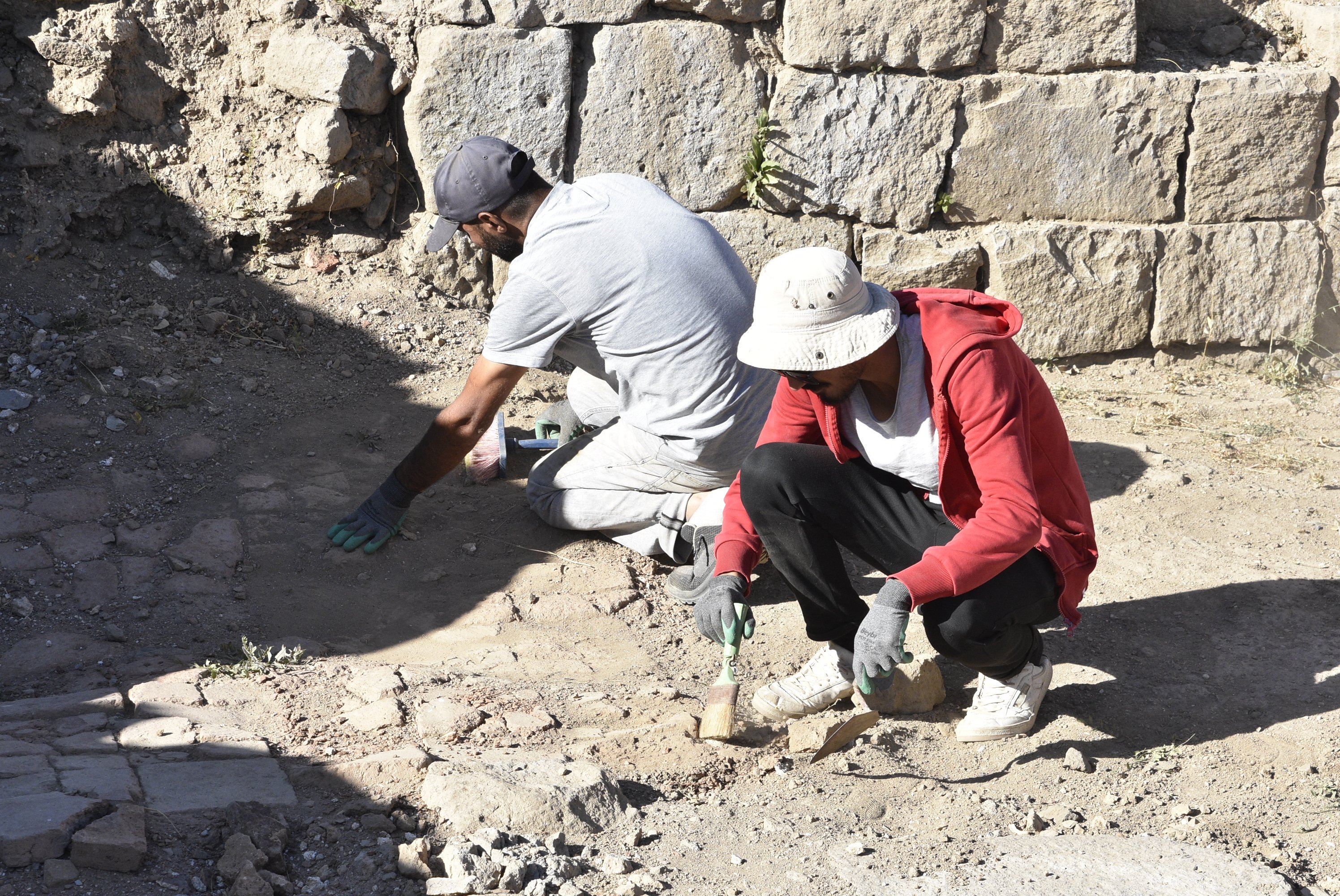 Bitlis Kalesi kazı alanı genel görünüm