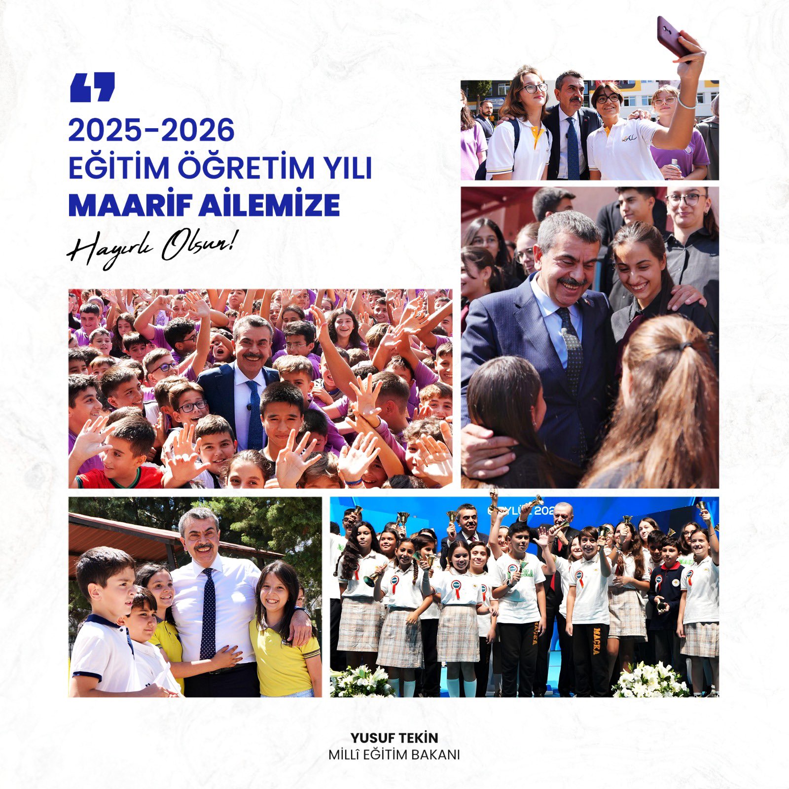 Milli Eğitim Bakanı Yusuf Tekin