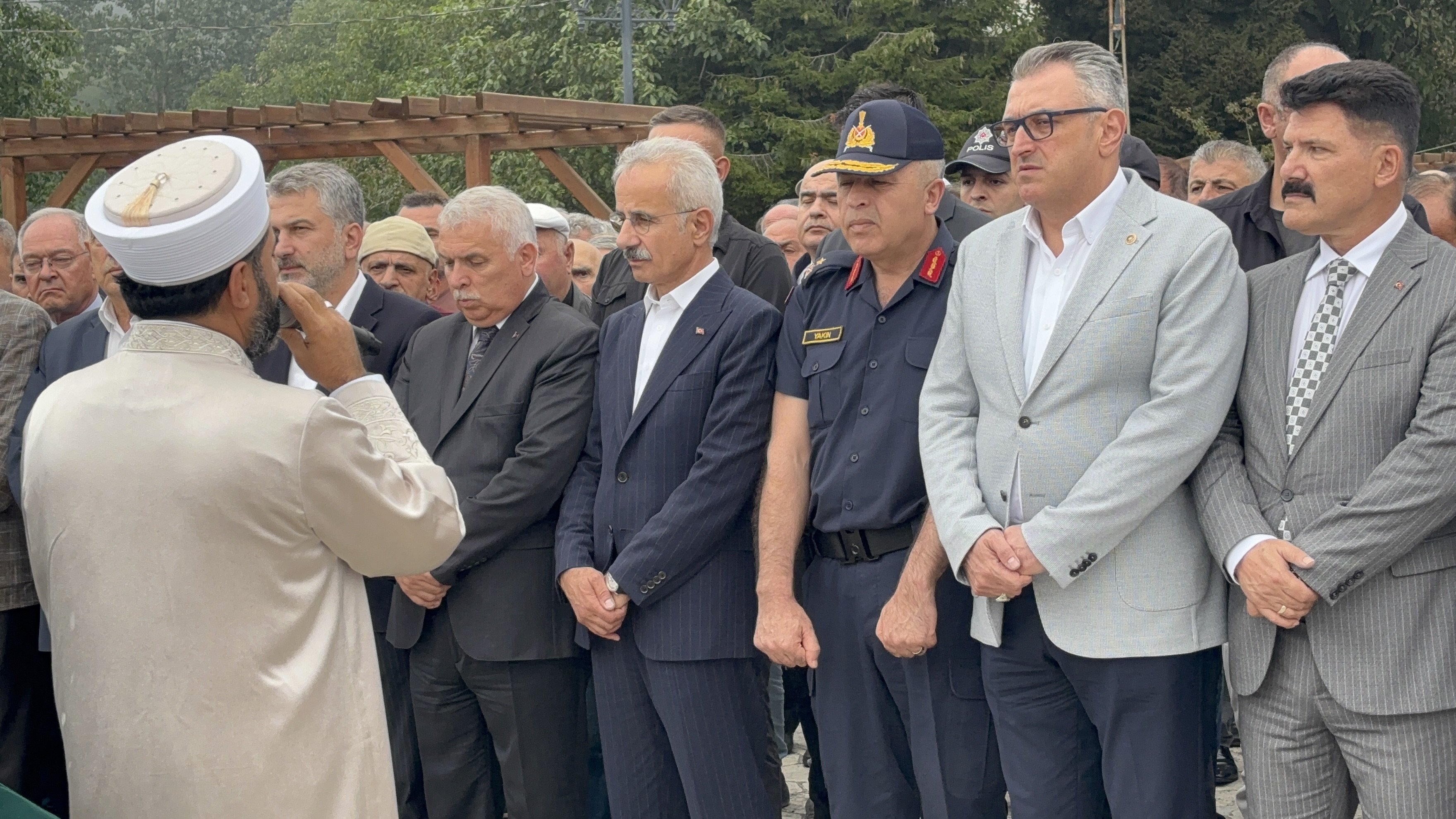 Cenaze töreninden genel görünüm