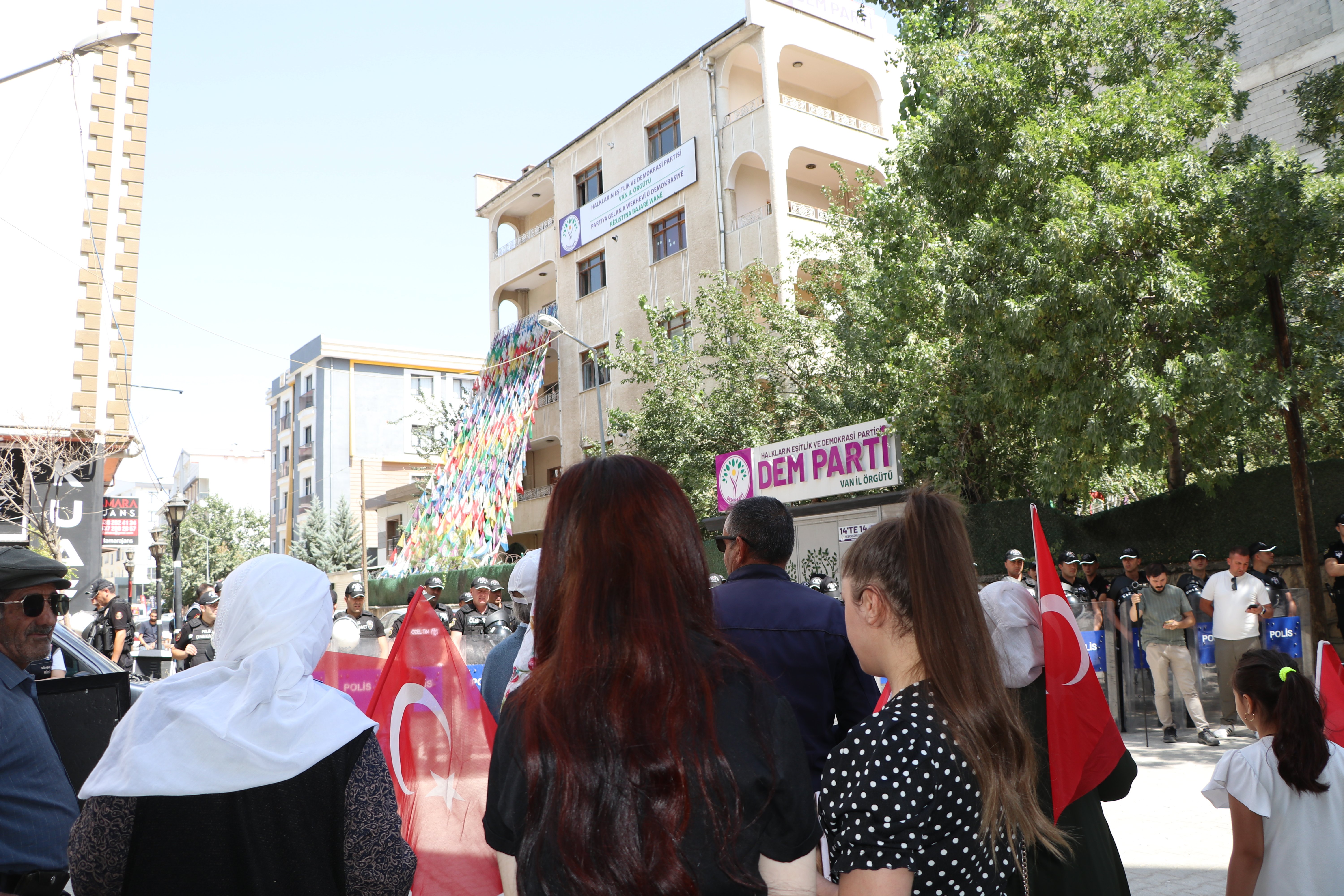 Protesto görüntüleri