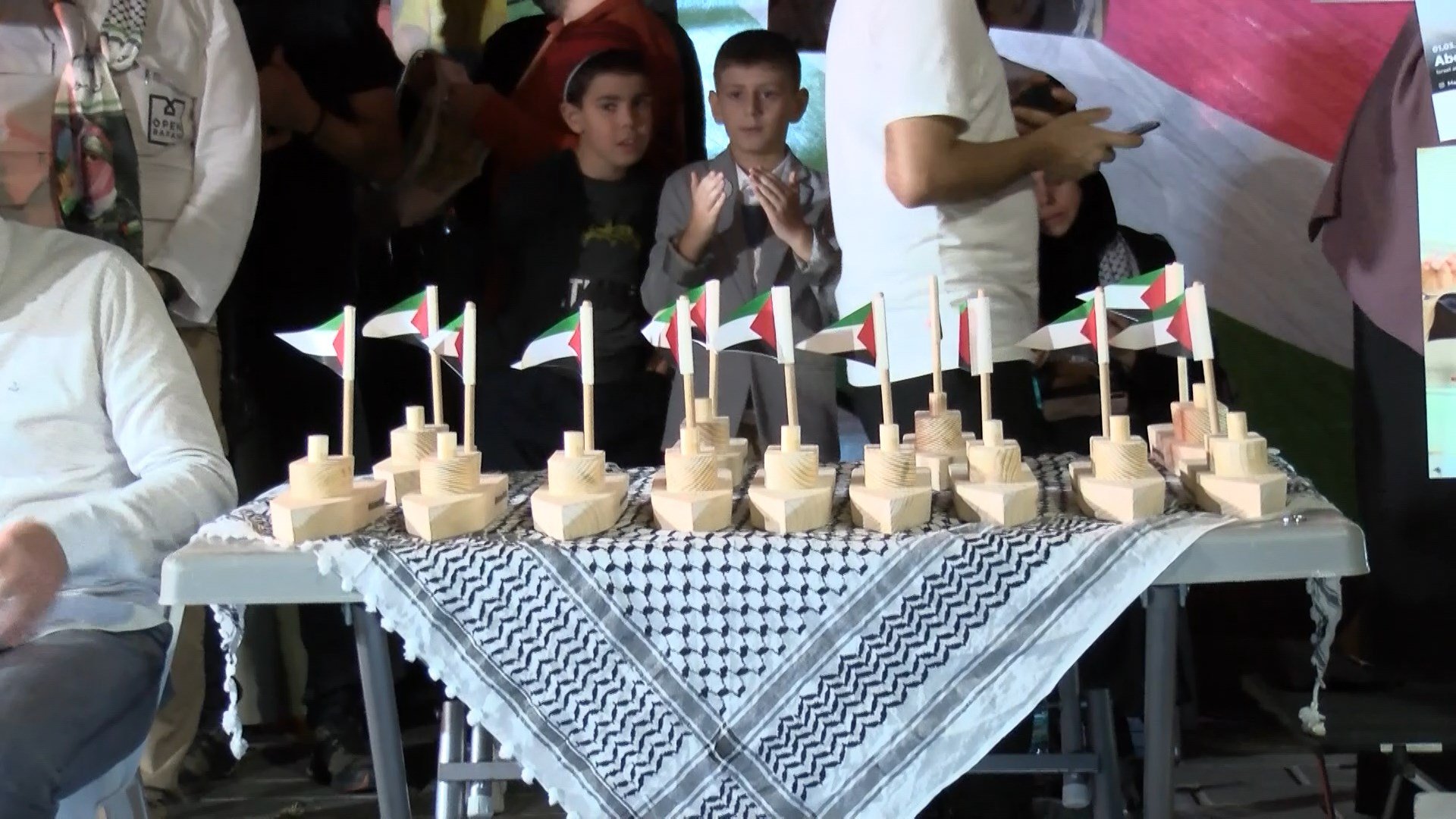 Sumud Filosu destek nöbeti Üsküdar