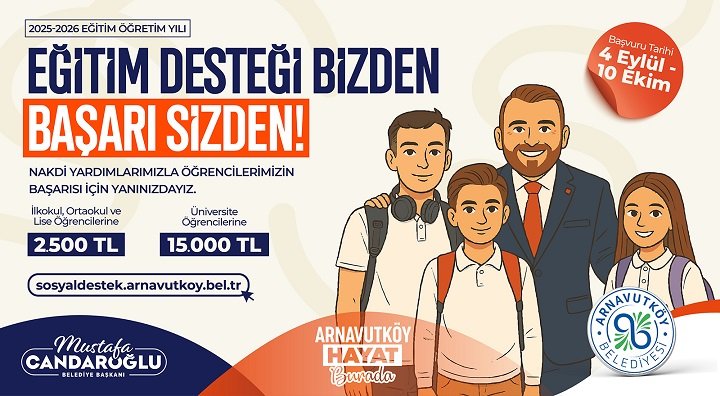 Arnavutköy Belediyesi Eğitim Yardımı