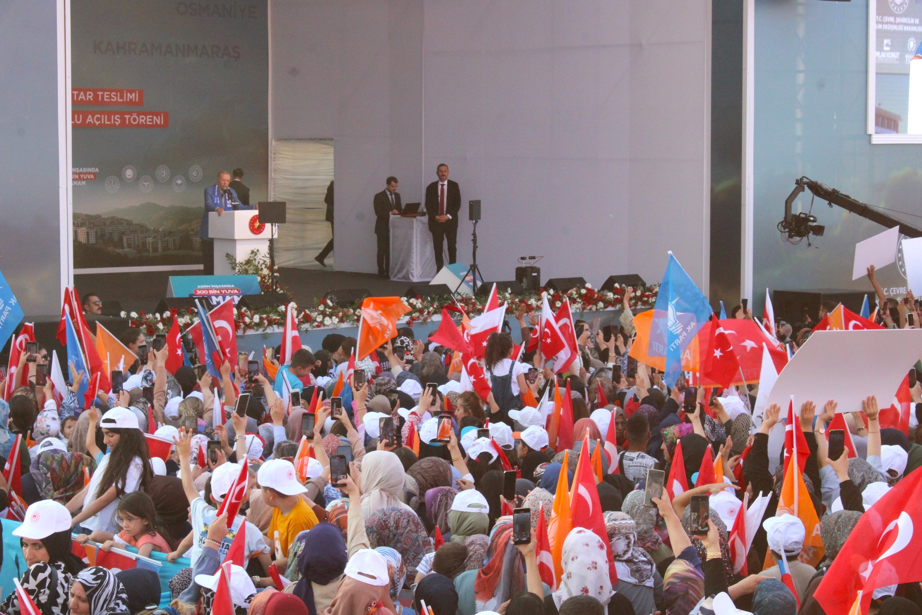 Afet konutları teslim töreni