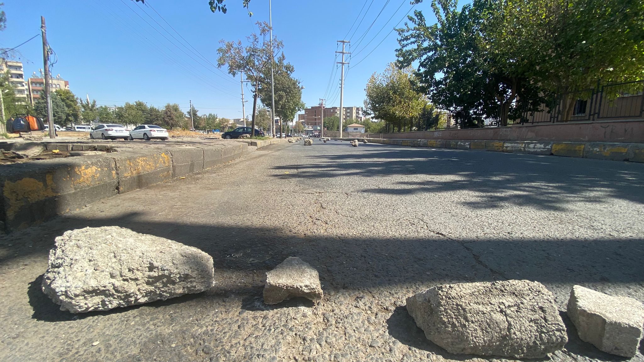Diyarbakır yol kapatma eylemi