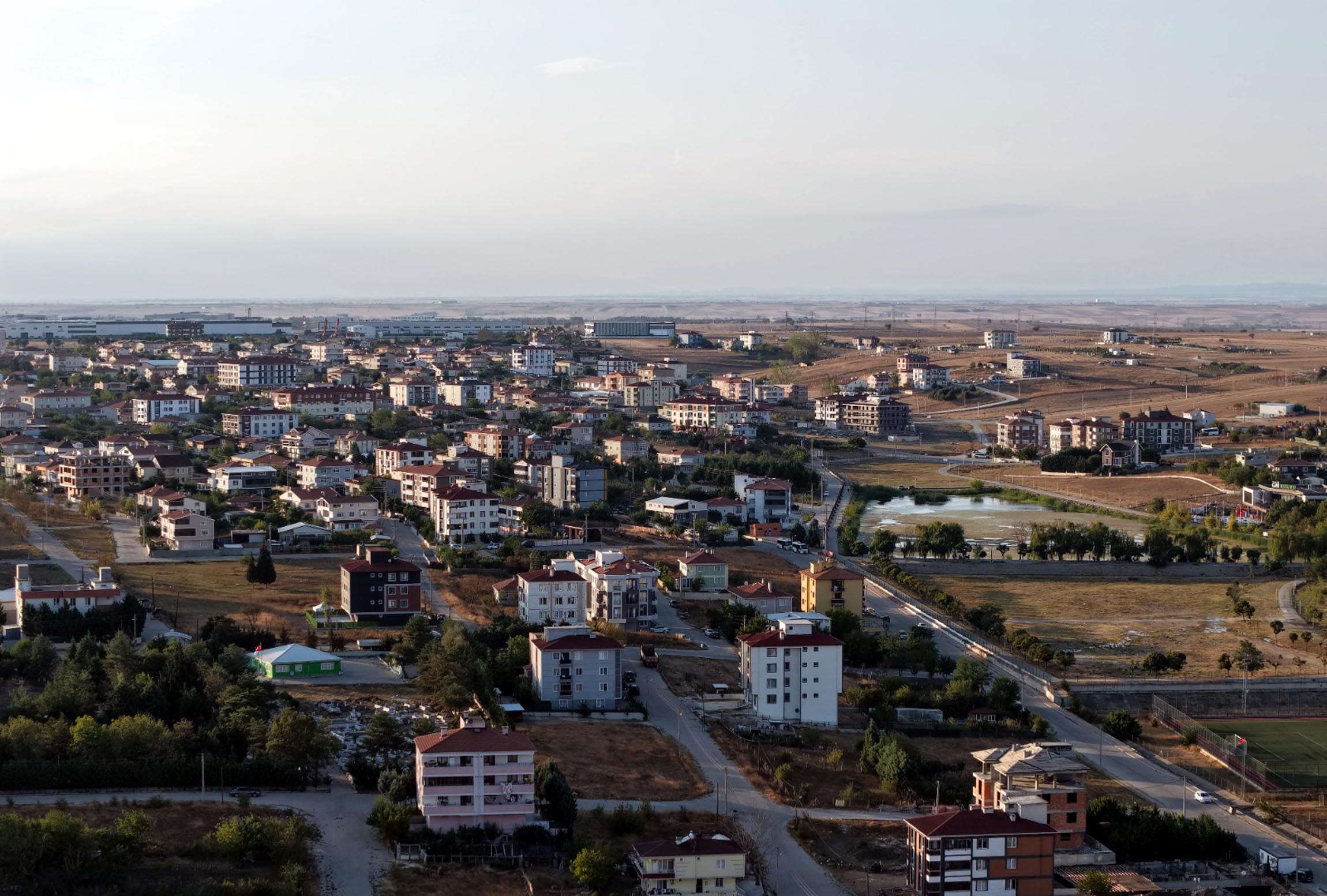 Çorlu Deresi havadan görünüm