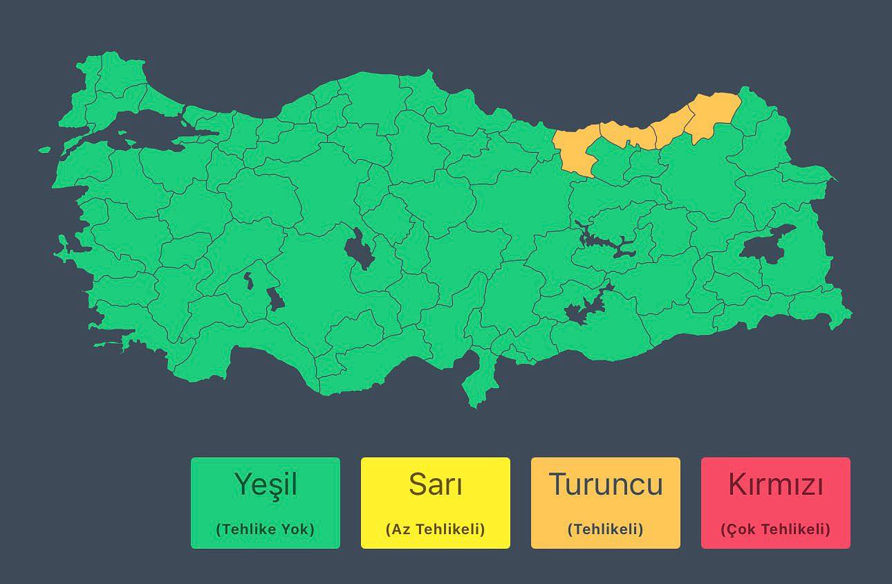 Rize sel afet bölgesi