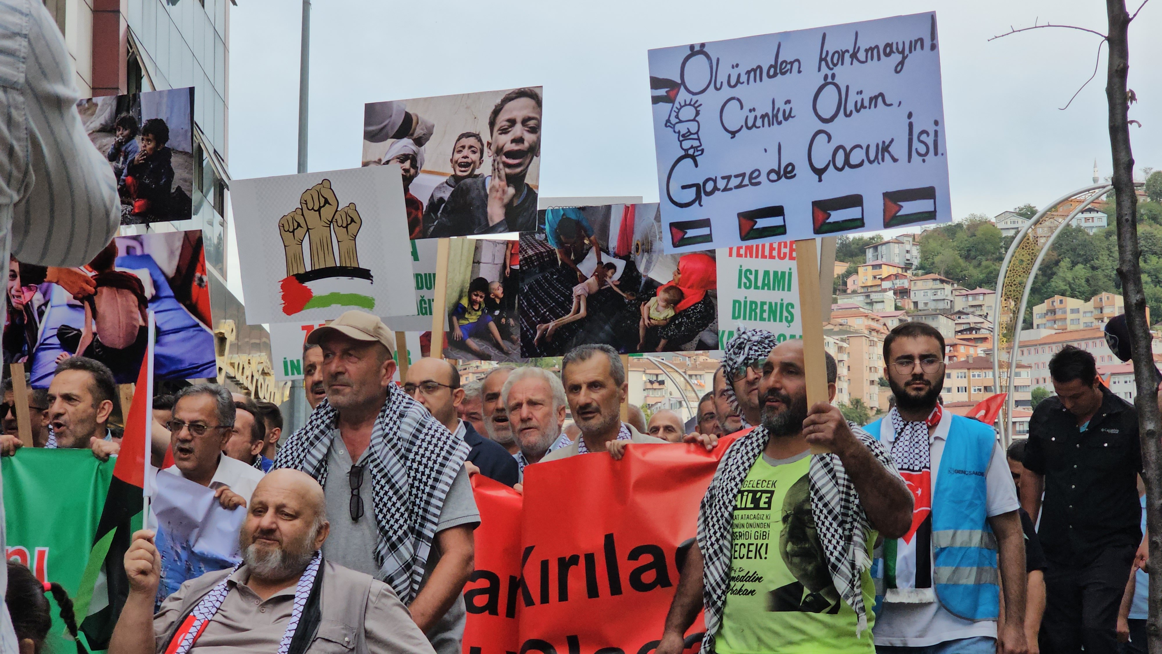 Zonguldak Filistin dayanışma yürüyüşü
