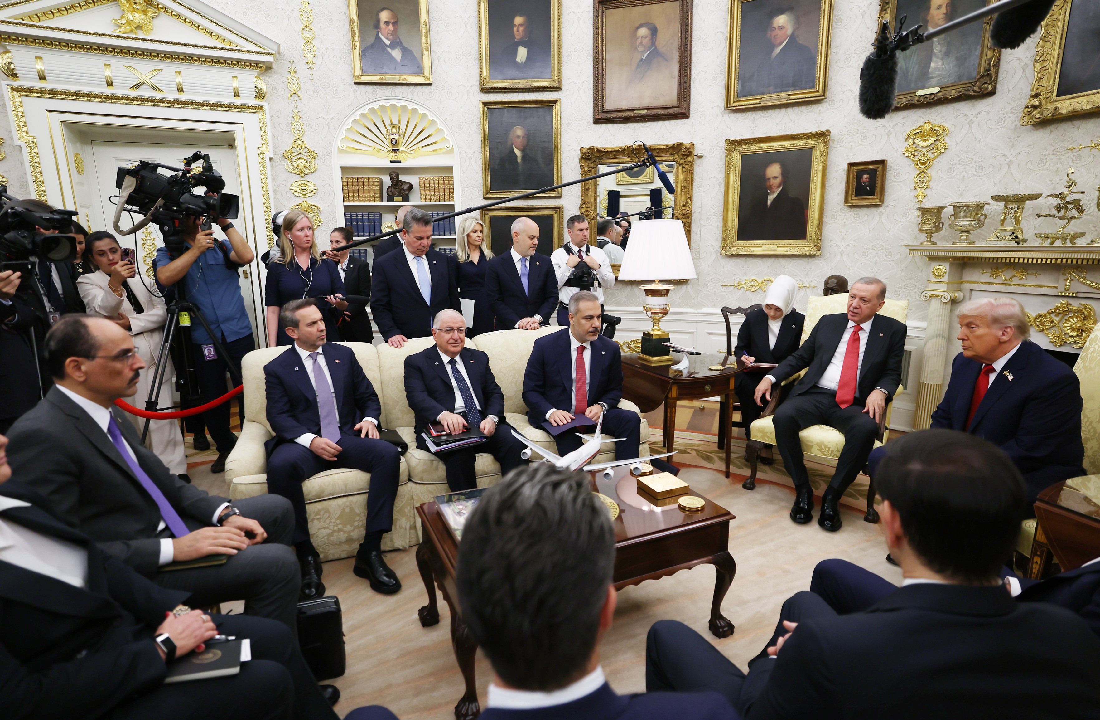 Trump Erdoğan kapı uğurlama