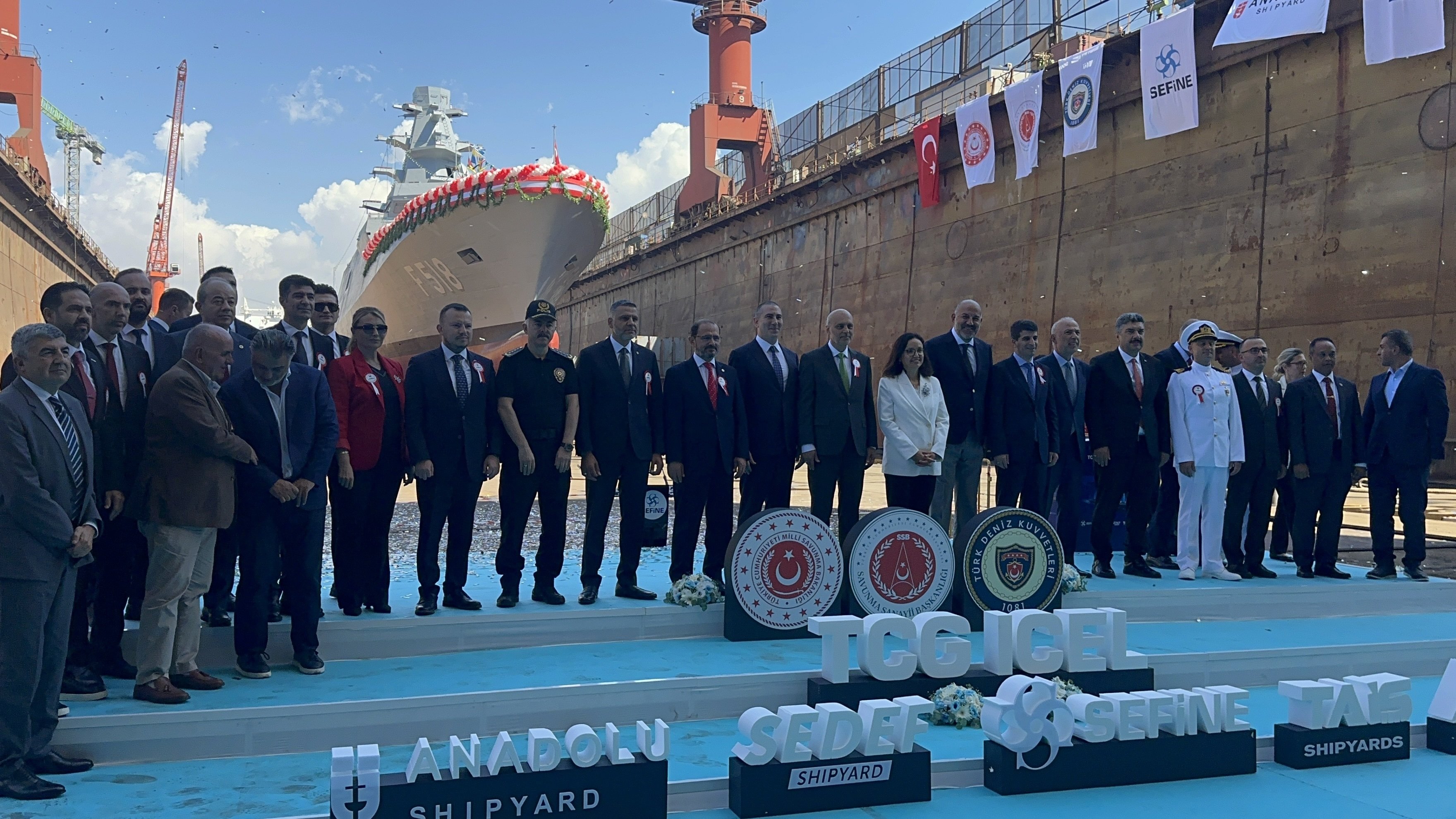 TCG İçel Denize İndirme Töreni