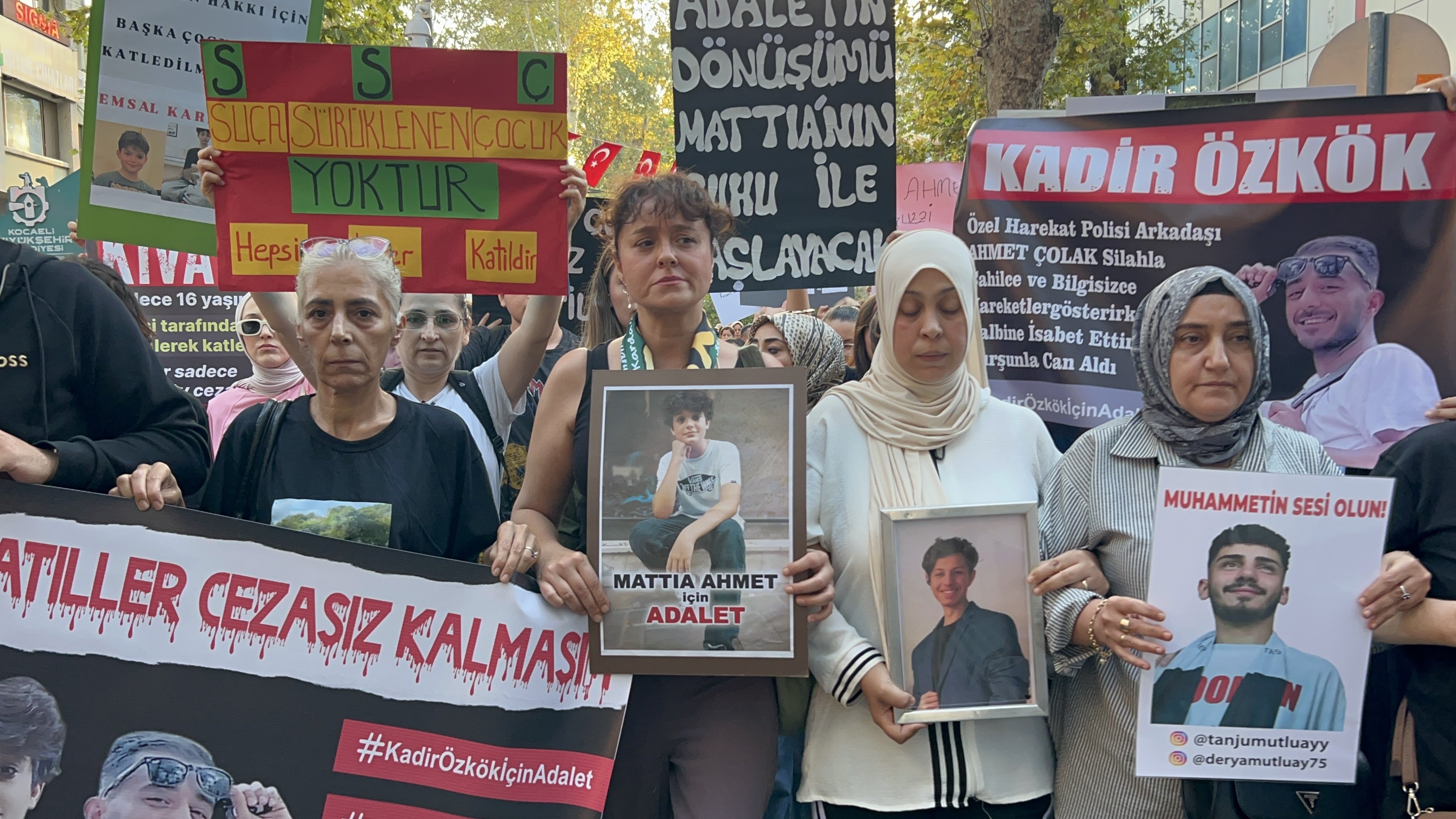 Kocaeli adalet yürüyüşü katılımcıları