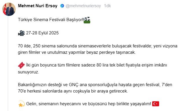 Mehmet Nuri Ersoy Türkiye Sinema Festivali