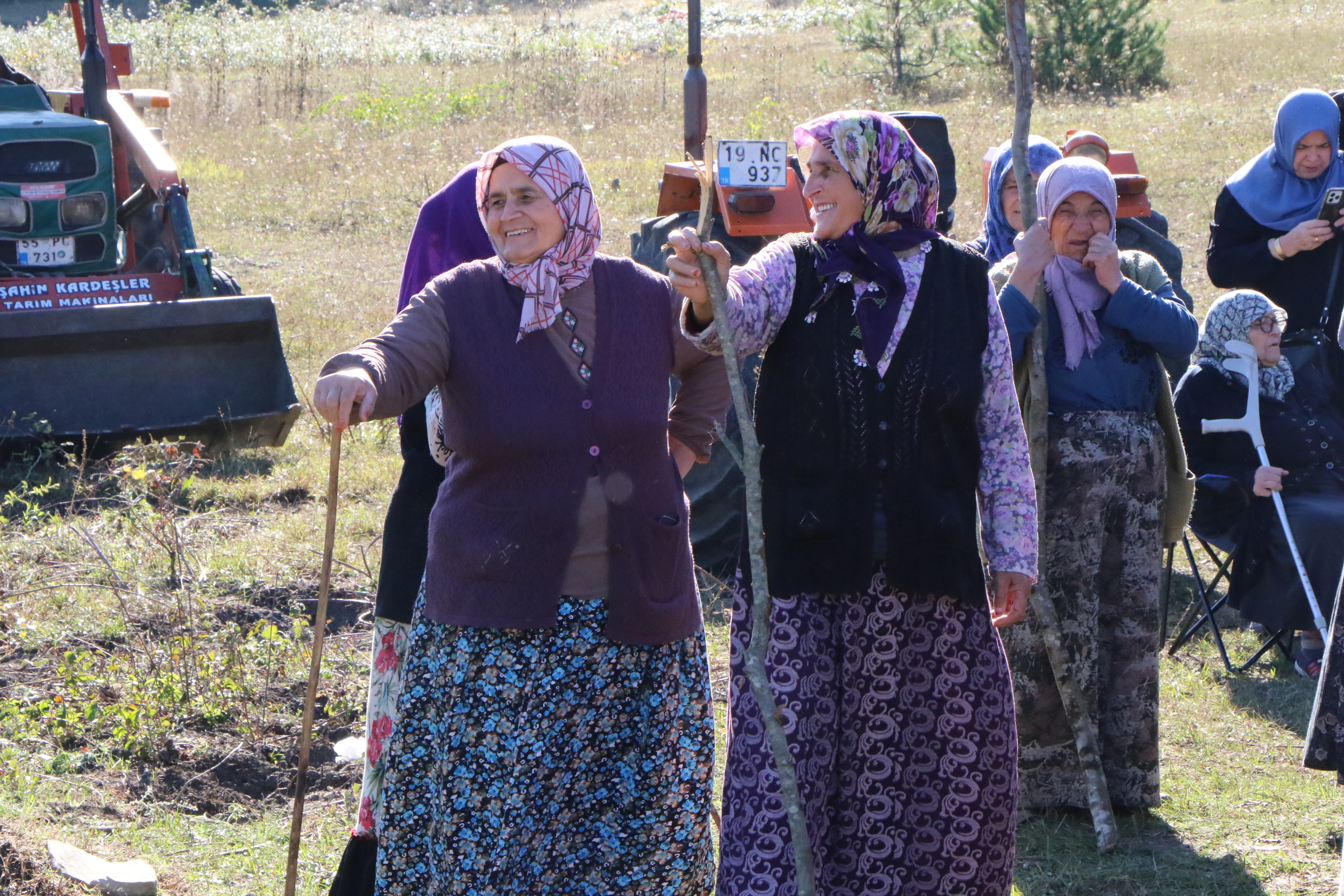 Protesto alanından görüntüler