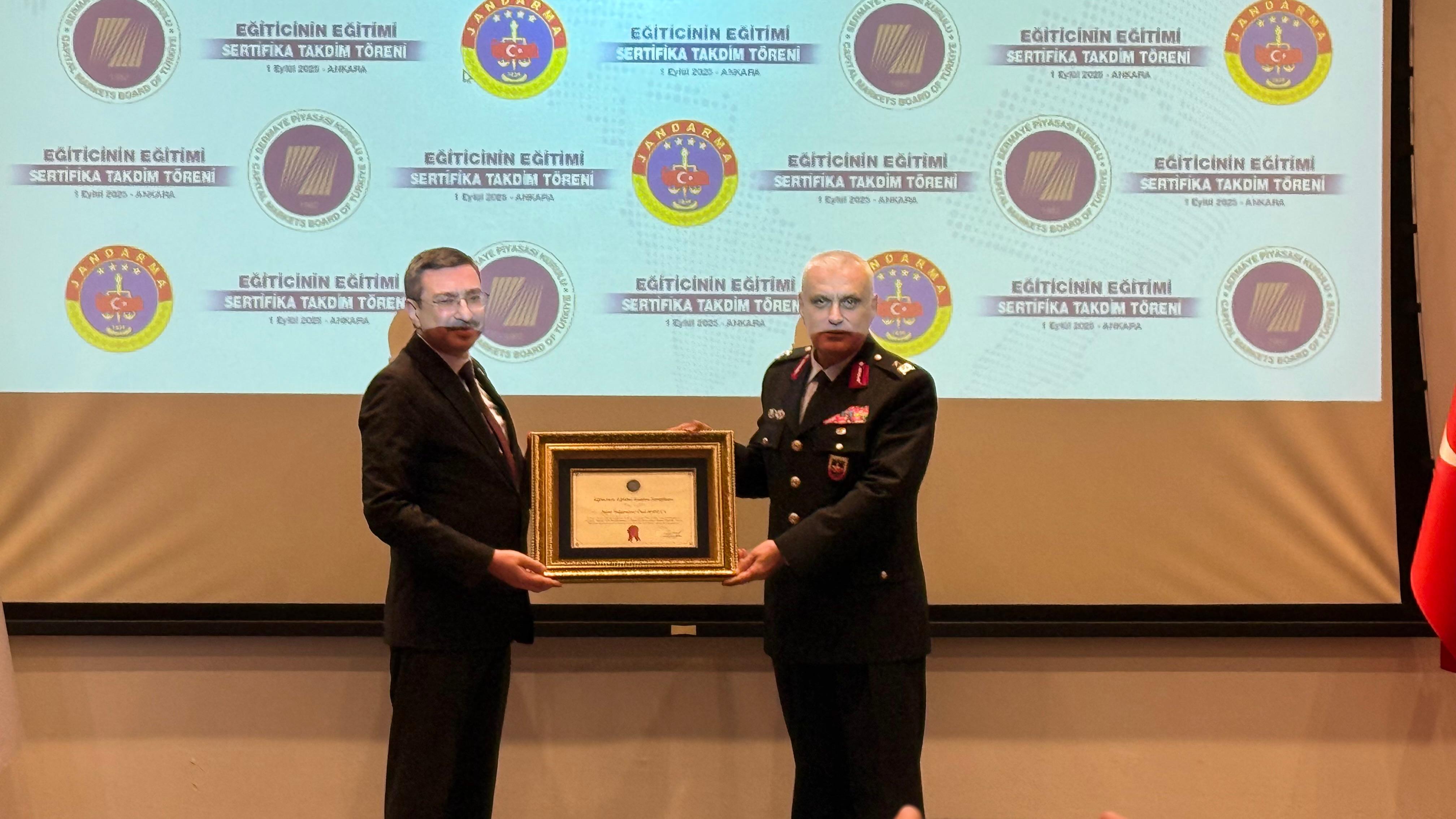 SPK Jandarma Eğitim Sertifika Töreni