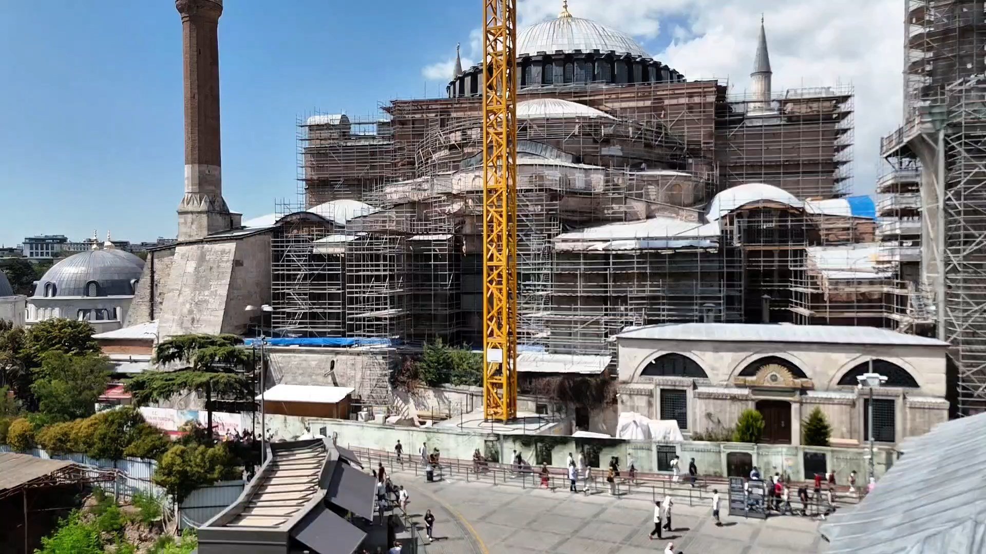 Ayasofya Kubbe Restorasyon Çalışmaları
