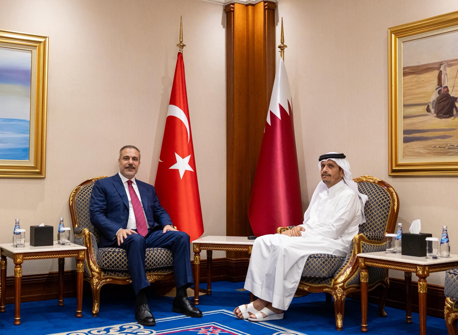 Hakan Fidan Katar Başbakanı görüşmesi