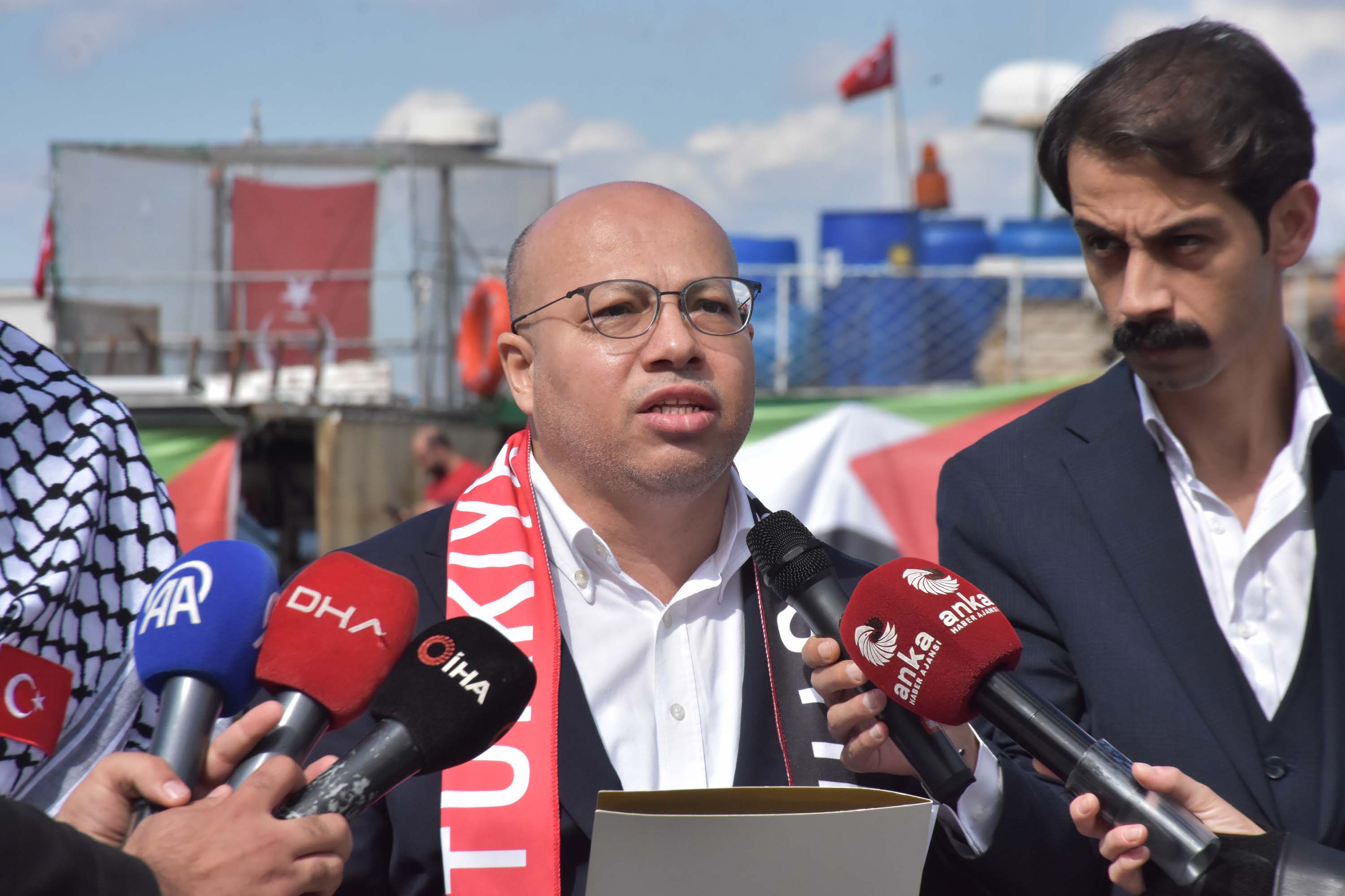 Sumud Filosu destek gösterisi