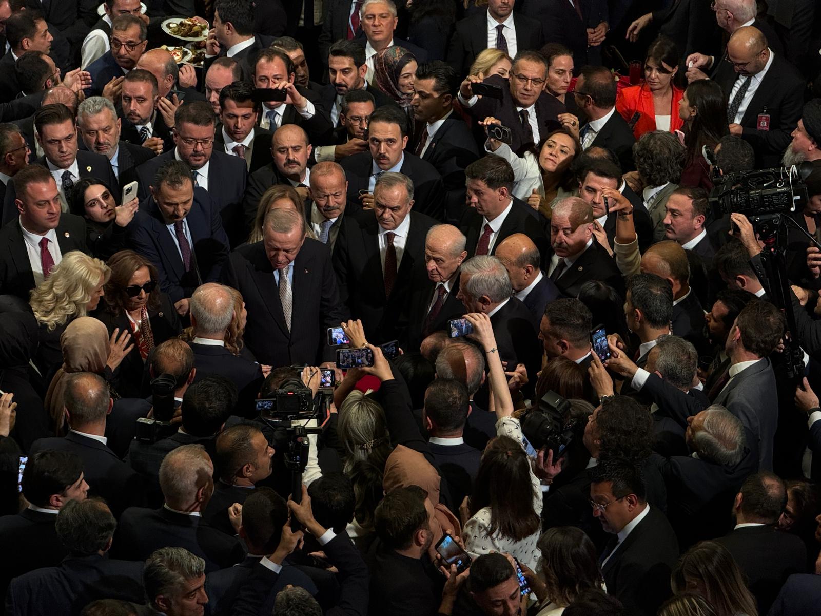 Cumhurbaşkanı Erdoğan Resepsiyonda