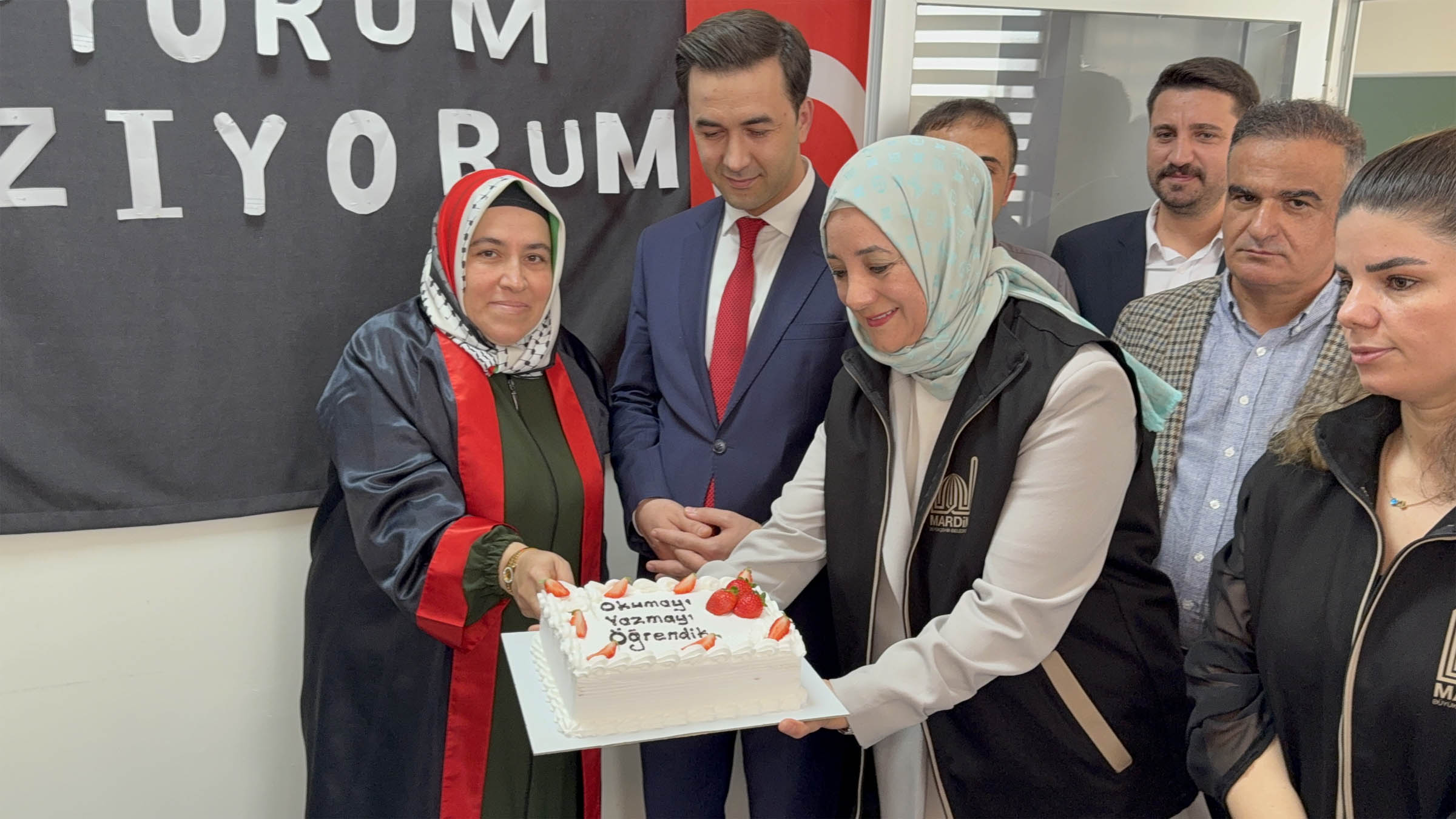 Mardin Midyat okuma yazma kursu mezuniyet töreni