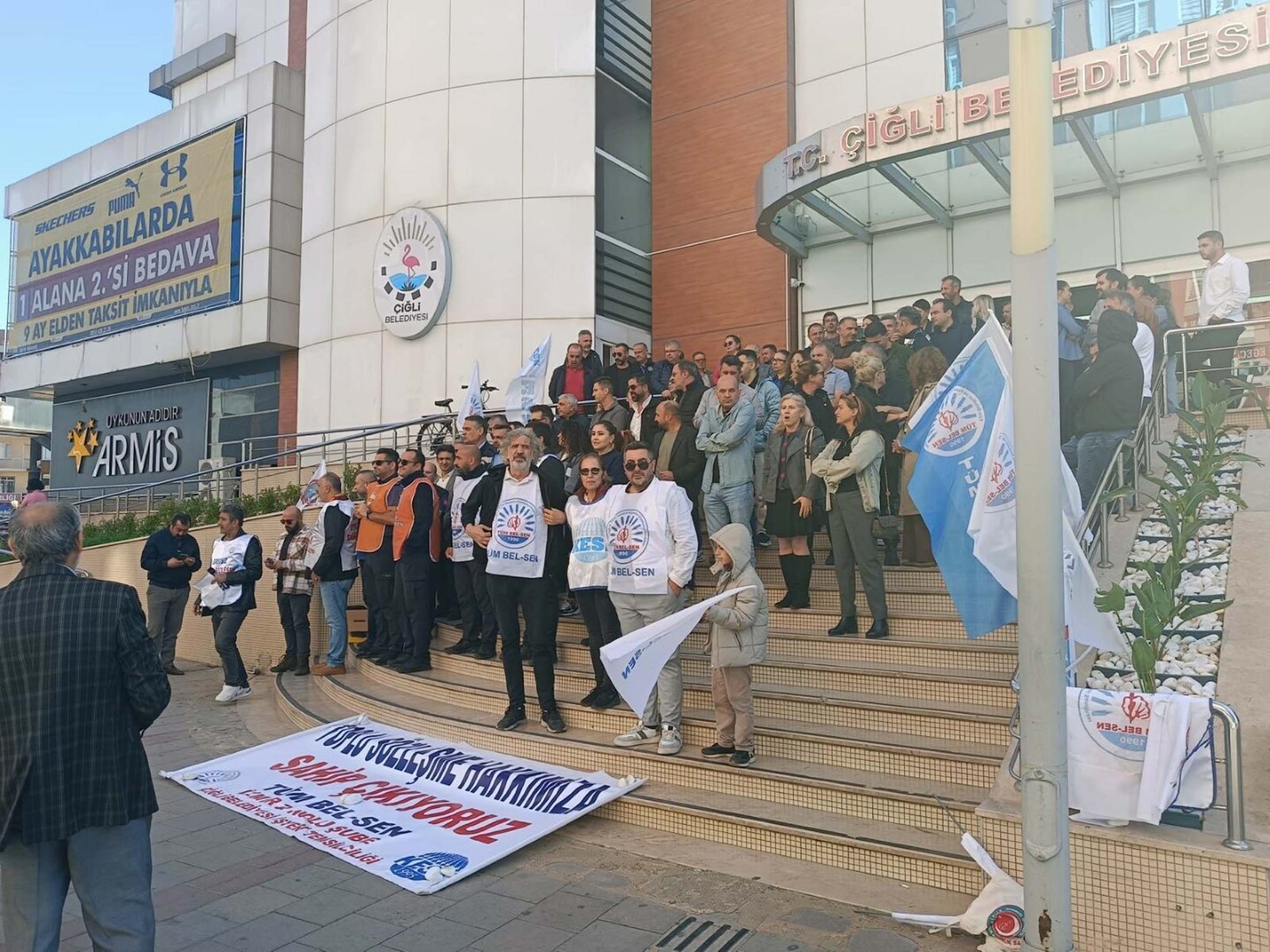 Nihat Filiz Çiğli Belediyesi eylemi