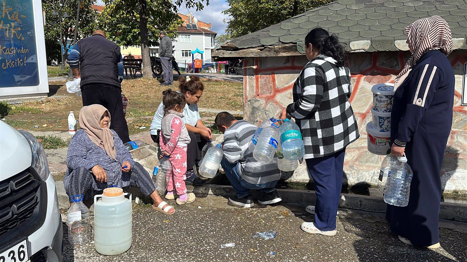 Edirne su kesintisi çeşme önü kuyruk