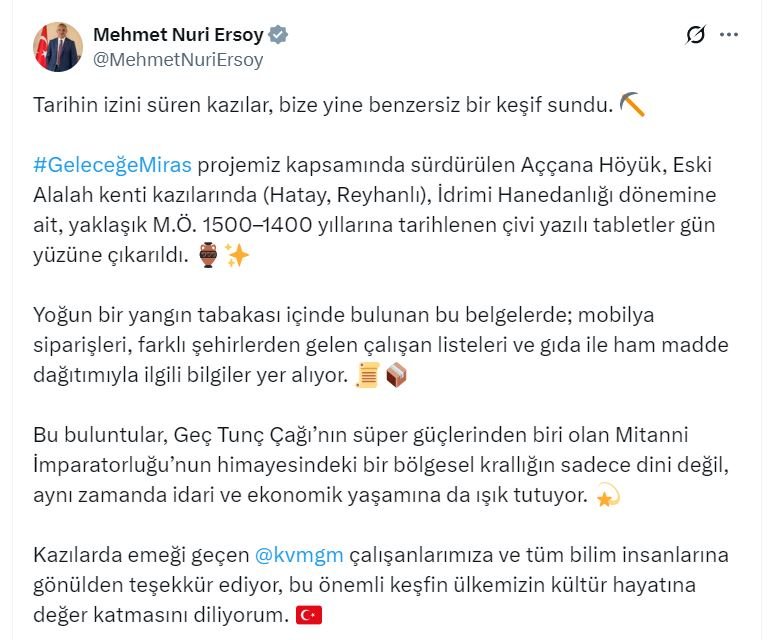 Hatay Arkeolojik Kazı Tablet Buluntuları
