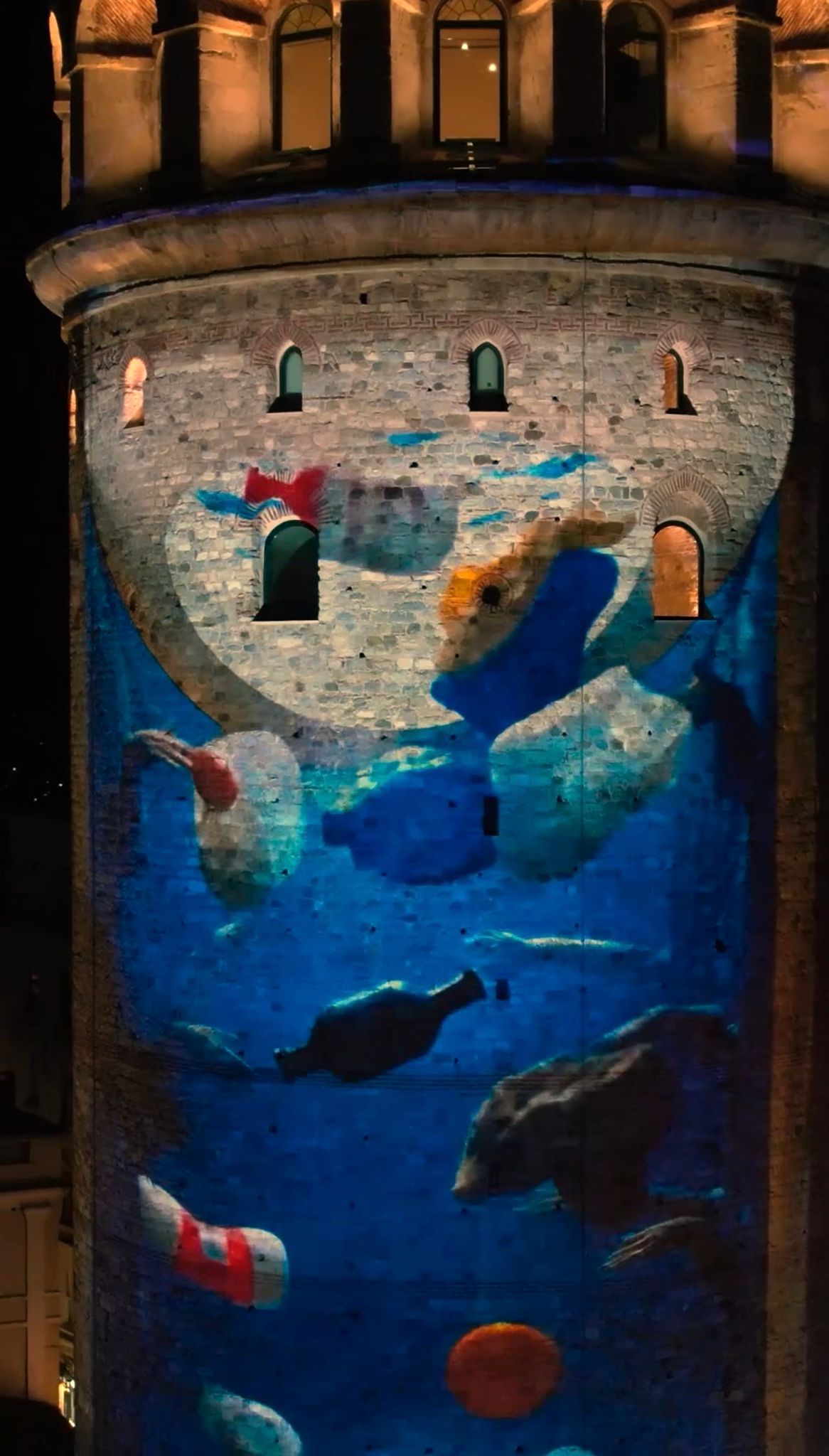 Galata Kulesi Sıfır Atık Projeksiyon