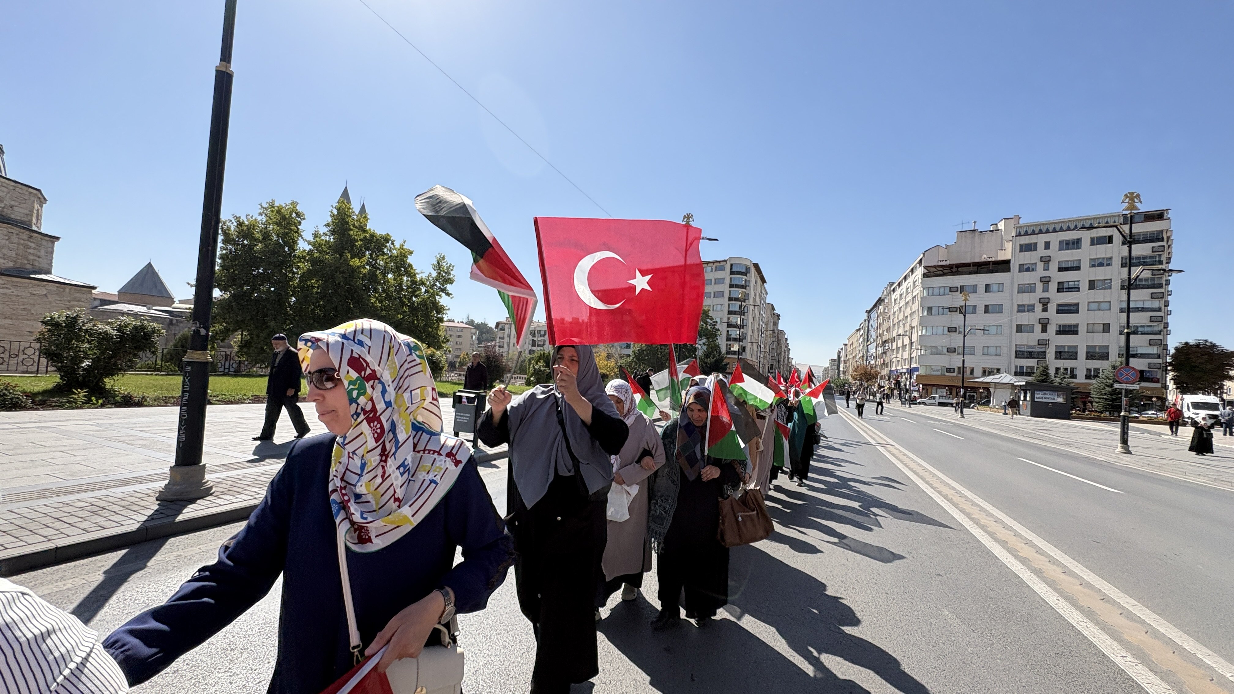 Filistin protestosu Sivas kadınlar