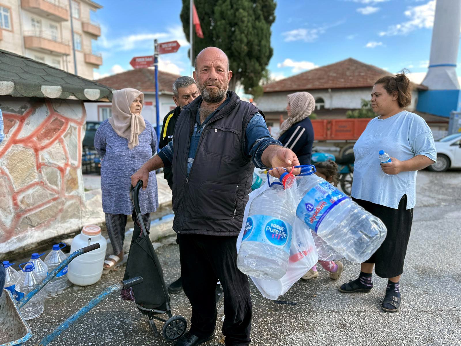 Edirne vatandaş su taşıma