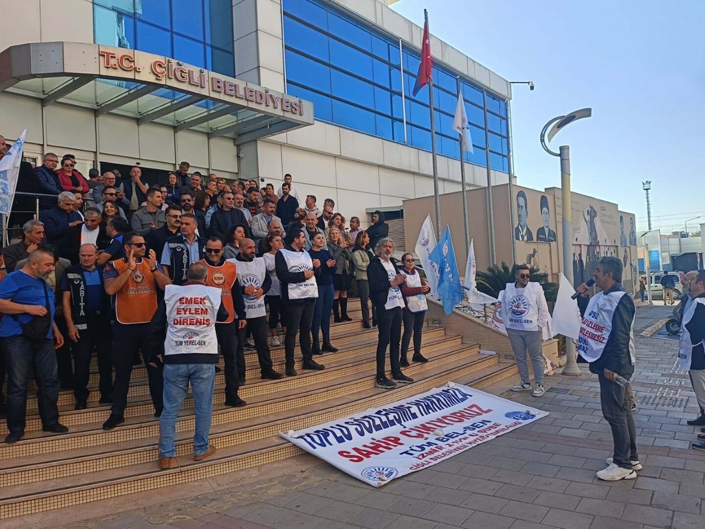 Çiğli Belediyesi memur eylemi