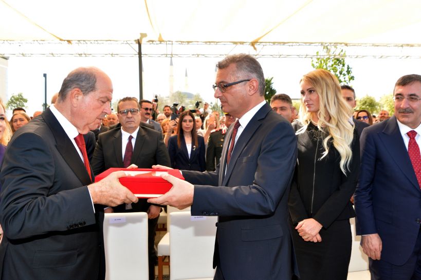Tufan Erhürman Cumhurbaşkanlığı töreni