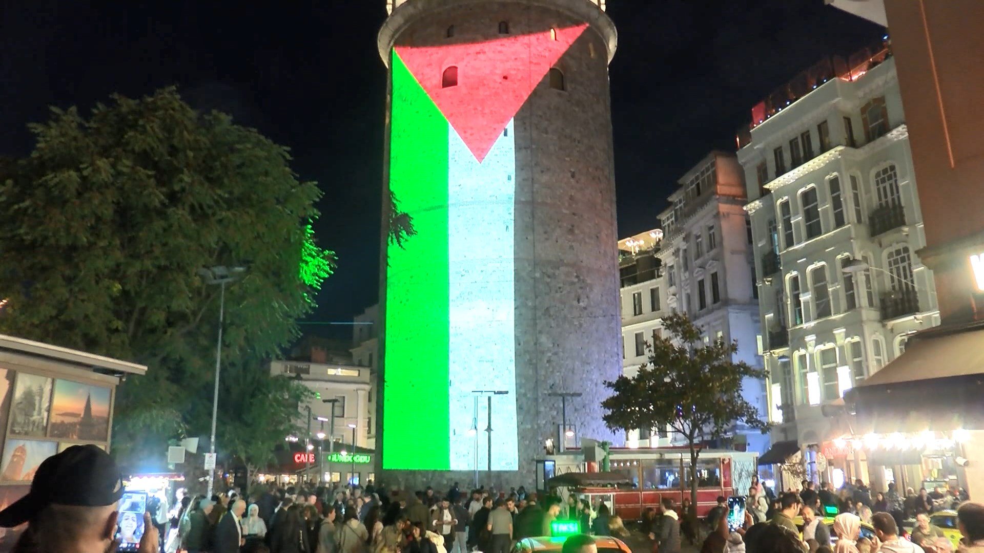 Filistin Bayrağı Galata Kulesi