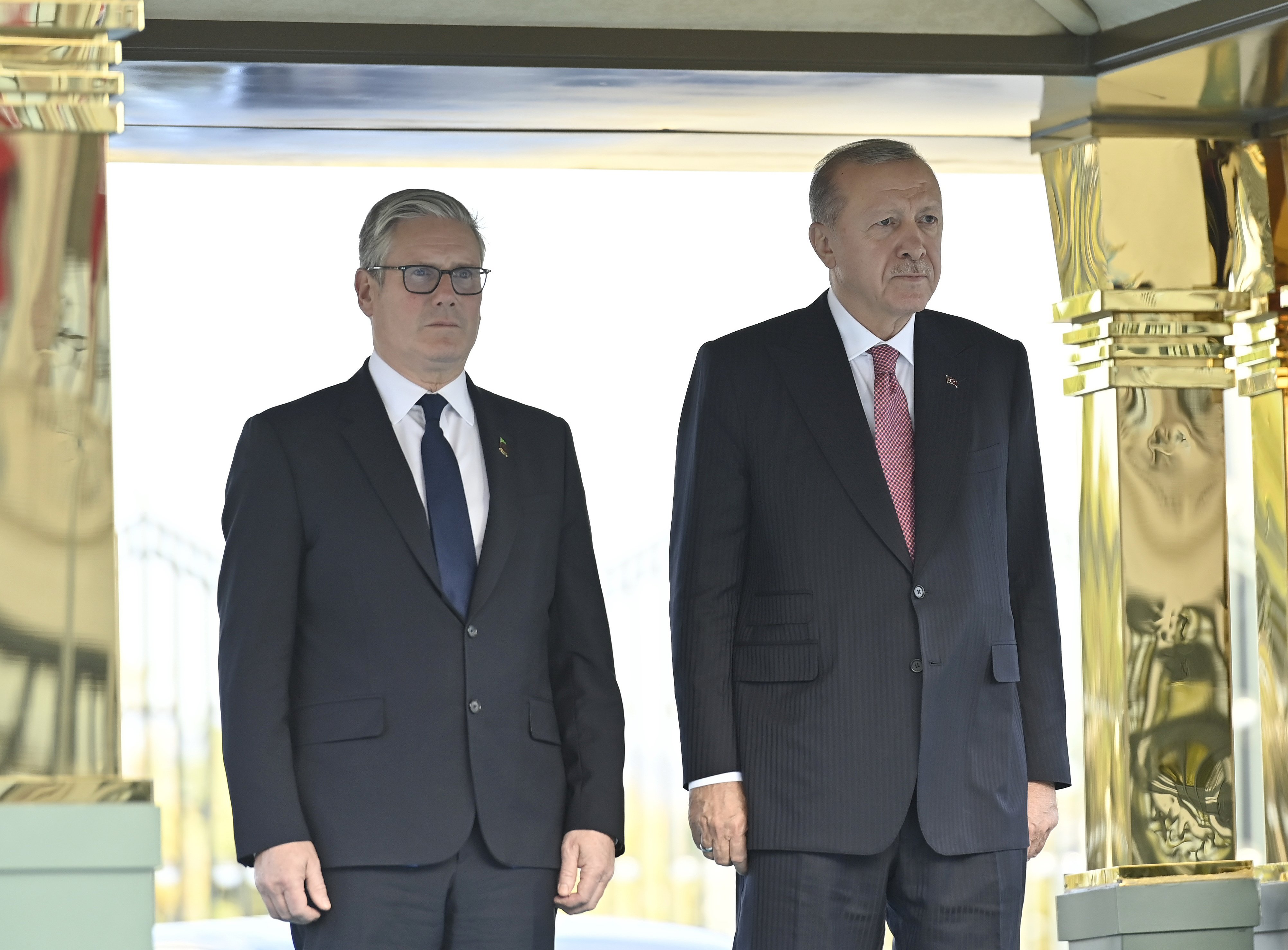 Cumhurbaşkanı Erdoğan Starmer karşılama