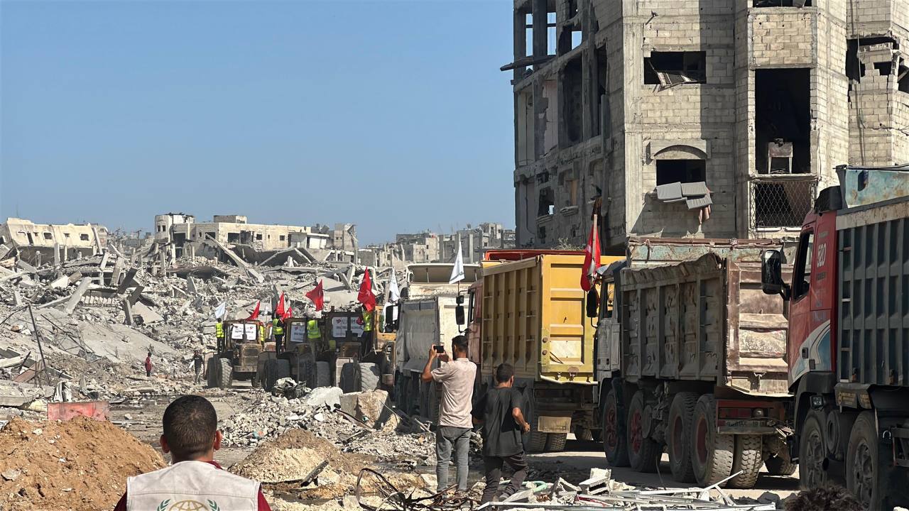 Gazze enkaz temizleme çalışmaları