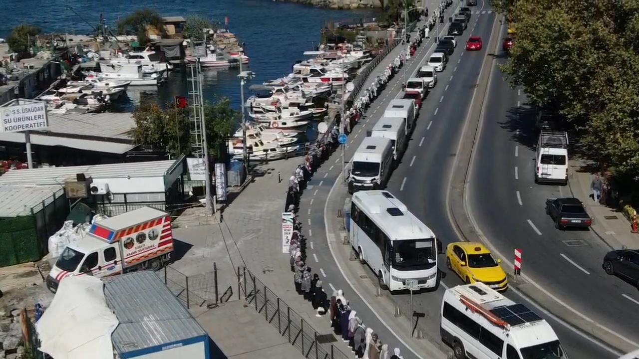 AK Parti Kadın Kolları Gazze İnsan Zinciri