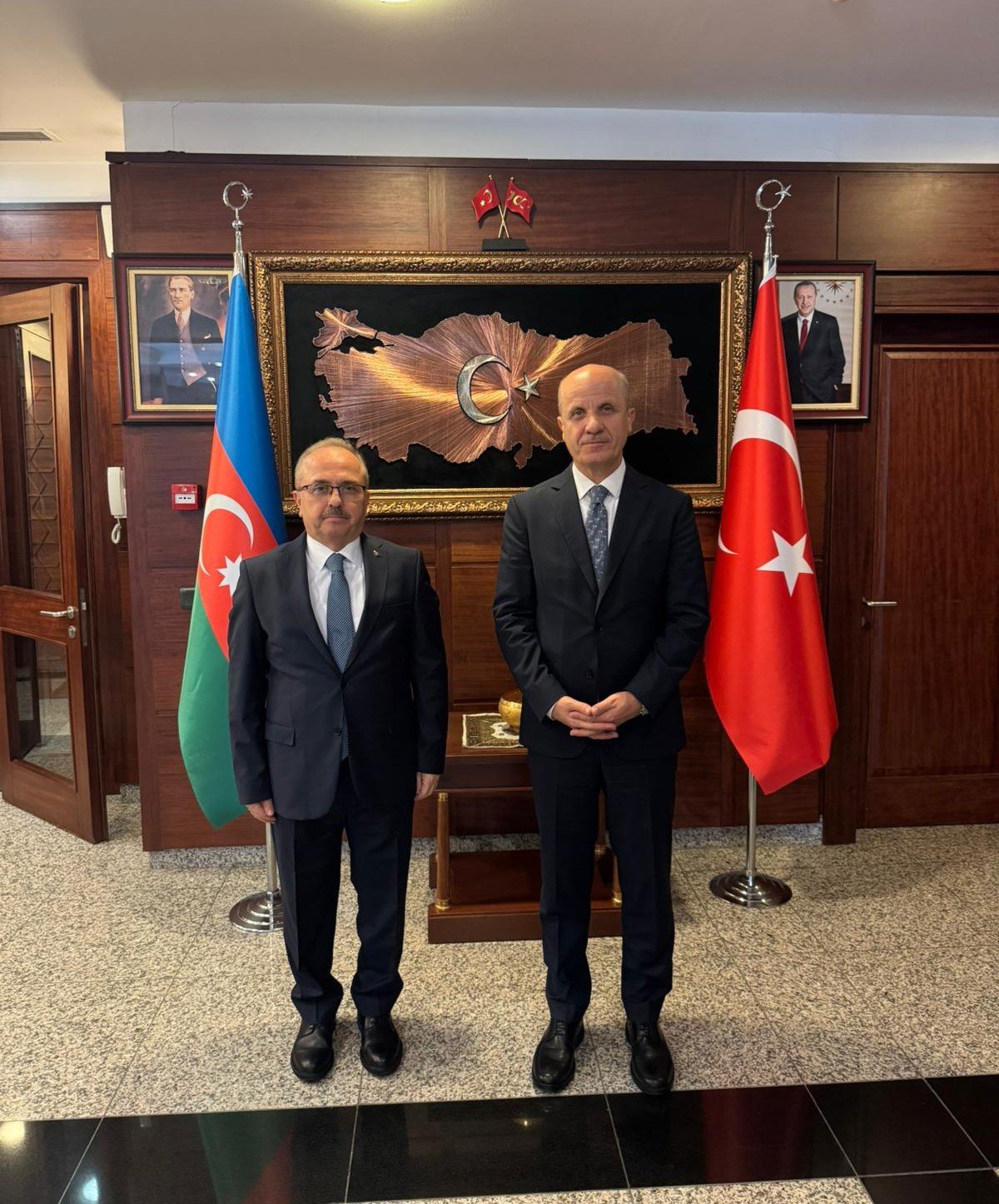 YÖK Başkanı Erol Özvar Bakü Büyükelçiliği ziyareti